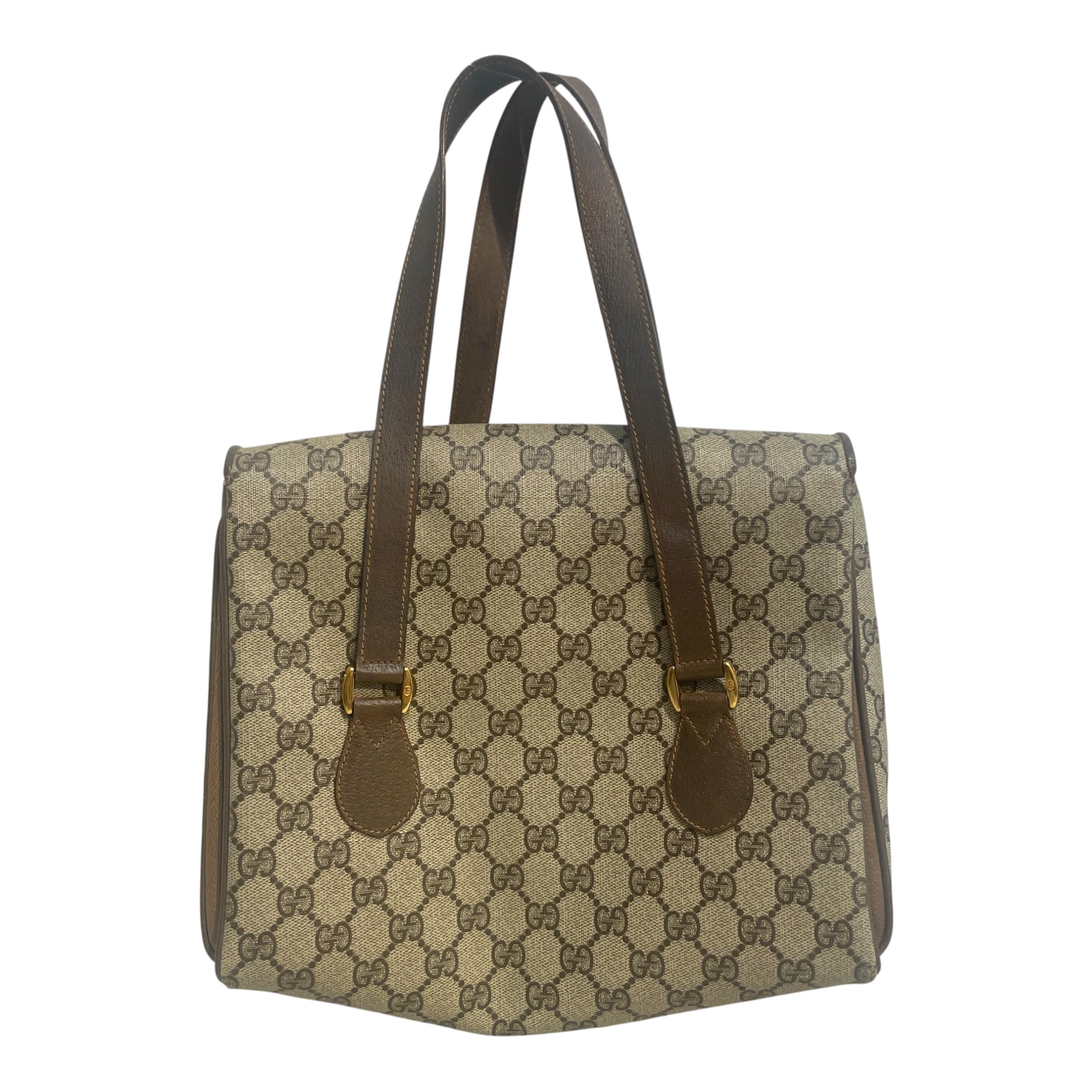 GUCCI/Hand Bag/Monogram/Leather/BRW/GG Supreme Messenger Bag view 4