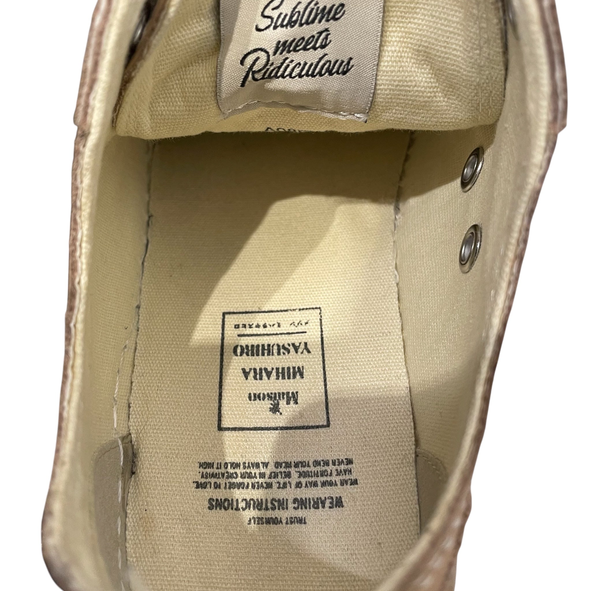 MIHARA YASUHIRO/Low-Sneakers/EU 38/Leather/BEG/OG SOLE PL view 3