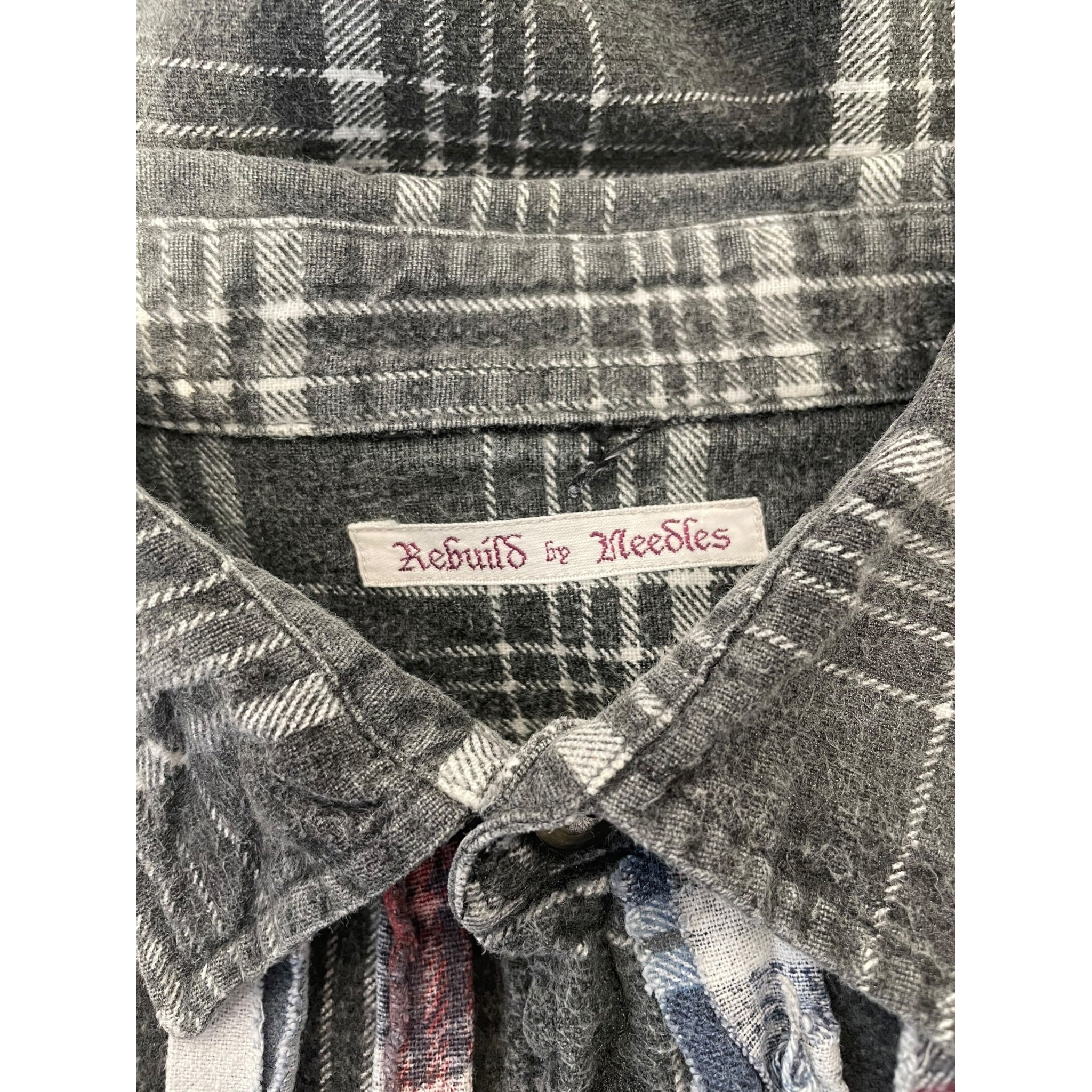 Rebuild by Needles/Flannel Shirt/Cotton/BLU/Plaid/PATCHWORK PLAID view 3