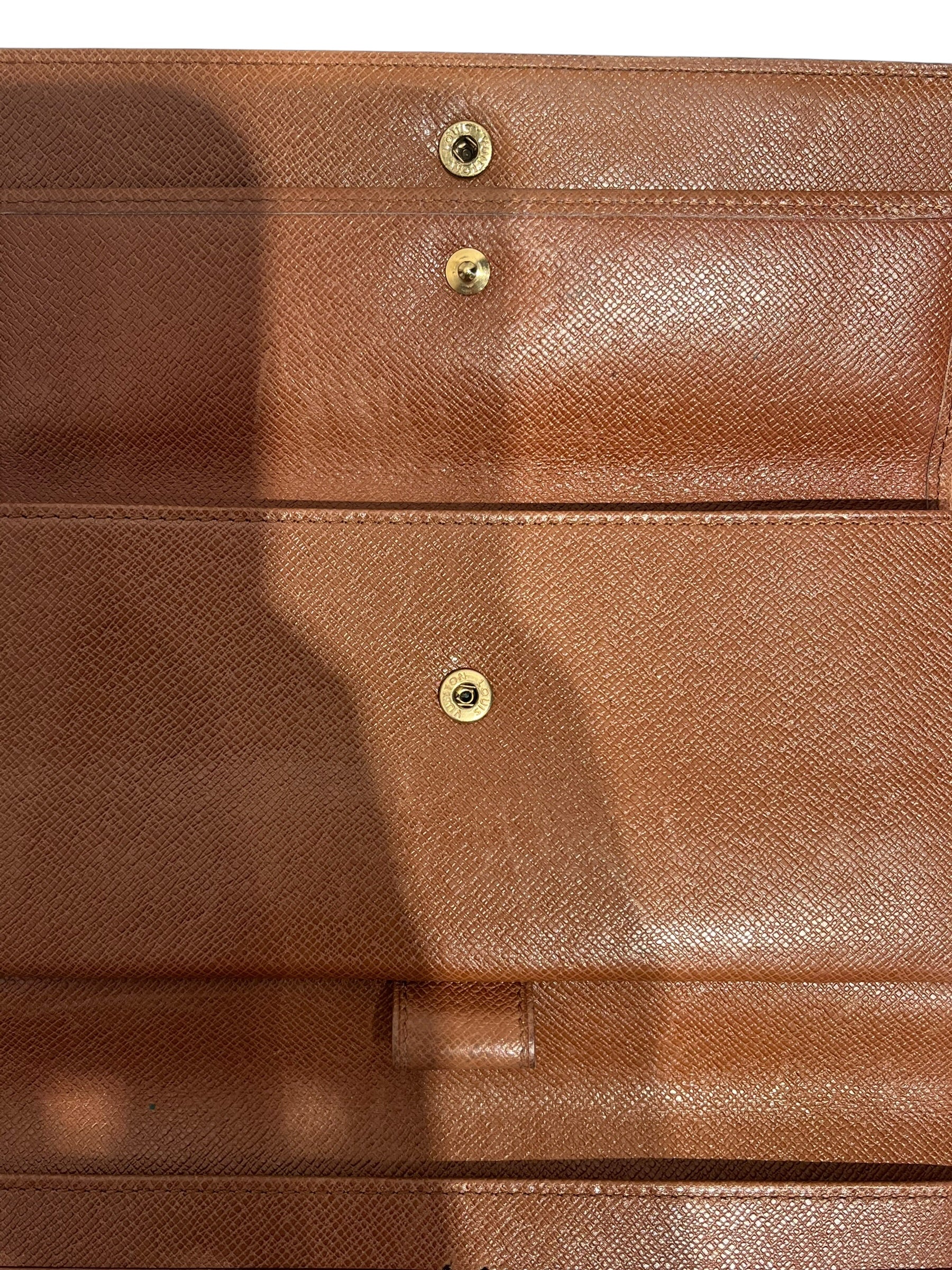 LOUIS VUITTON/Long Wallet/Monogram/Leather/BRW/SARAH LONG WALLET view 4