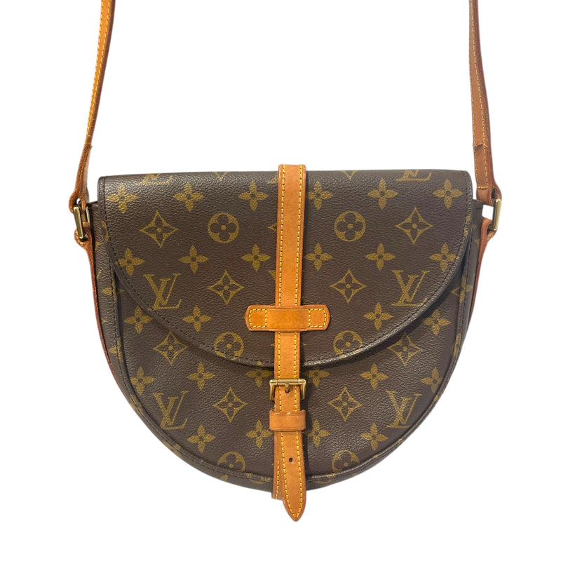 LOUIS VUITTON/Cross Body Bag/Monogram/Leather/BRW/Chantilly GM Crossbody 8910VI