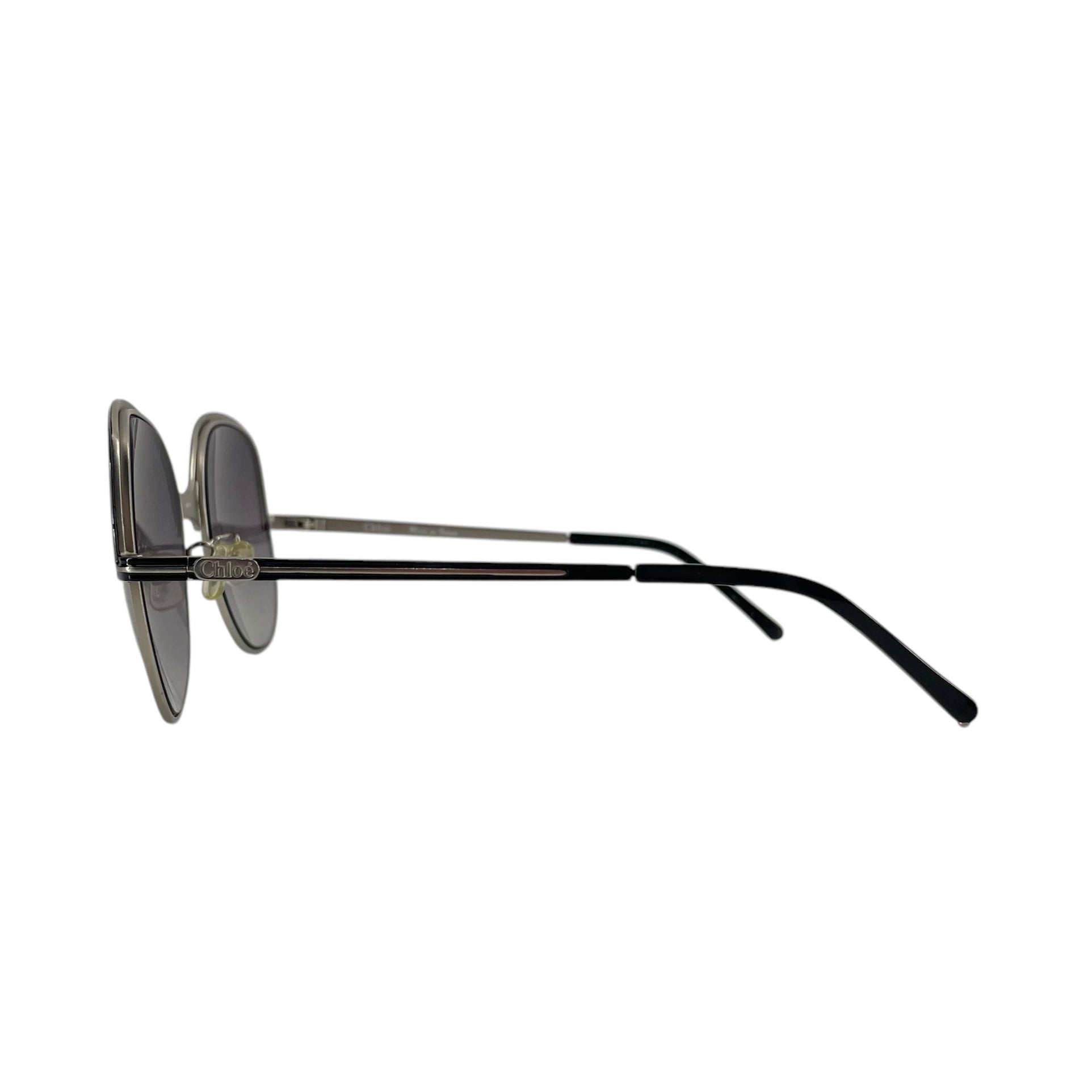 Chloe/Sunglasses/Metal/BLK/CL2244A/SLV/LOGO ON ARMS view 2