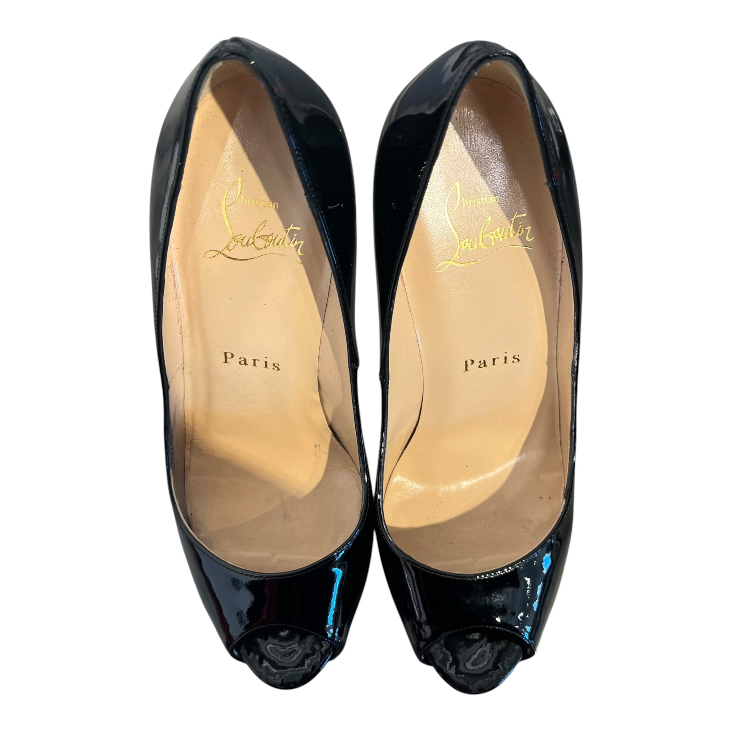 Christian Louboutin/Heels/EU 36.5/Leather/BLK/VERY PRIVE PATENT view 4