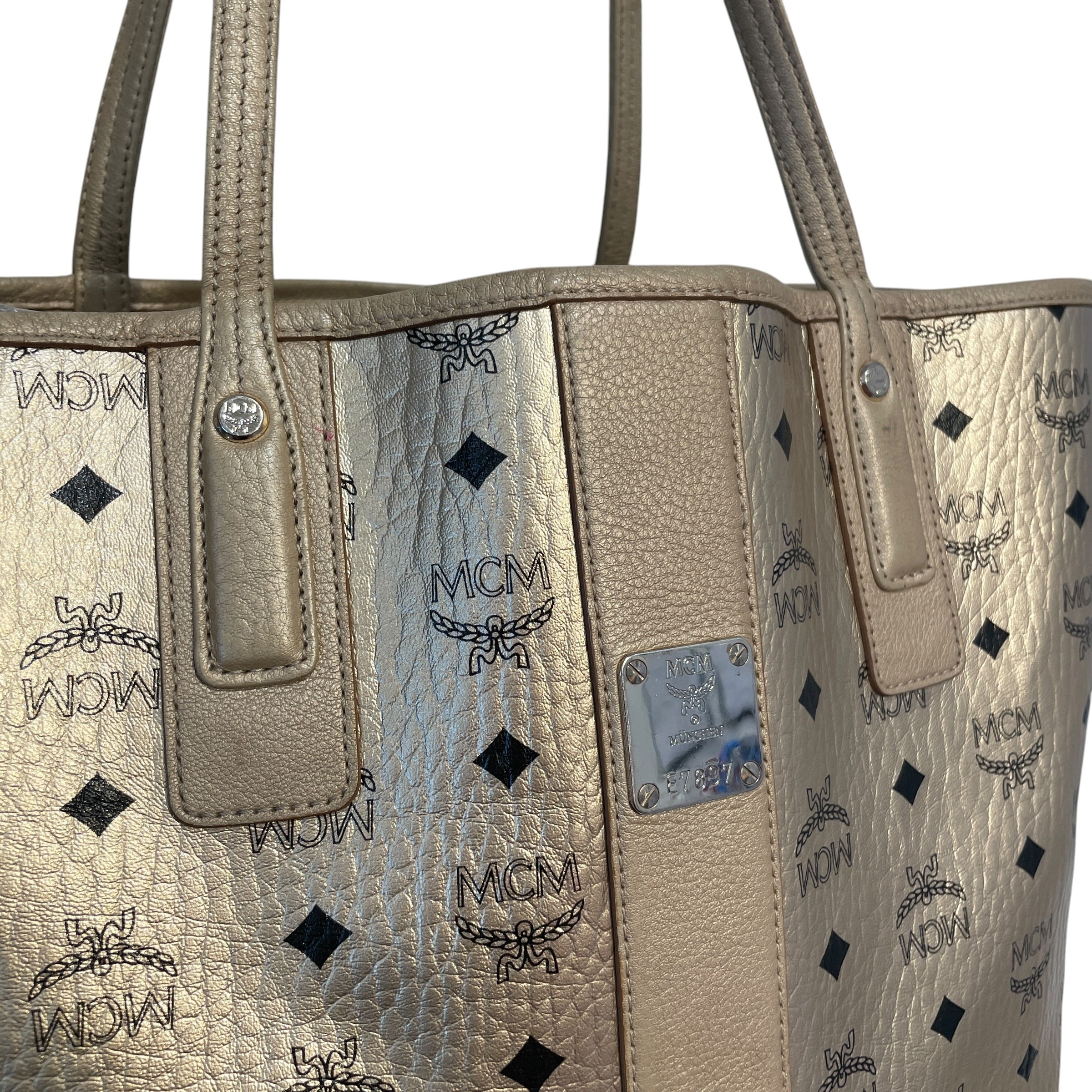 MCM/Tote Bag/Monogram/Leather/GLD/ view 3