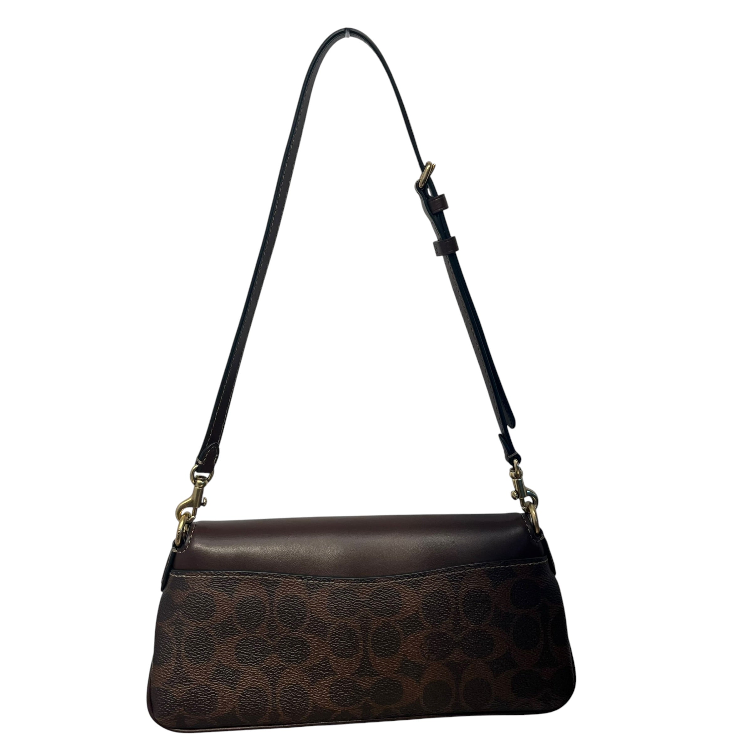 COACH/Clutch Bag/Monogram/Leather/BRW/JET SHOULDER BAG BROWN view 2