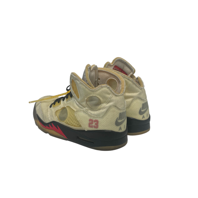 OFF-WHITE/NIKE/Hi-Sneakers/US 9/CRM/Jordan 5 x Off-White &
