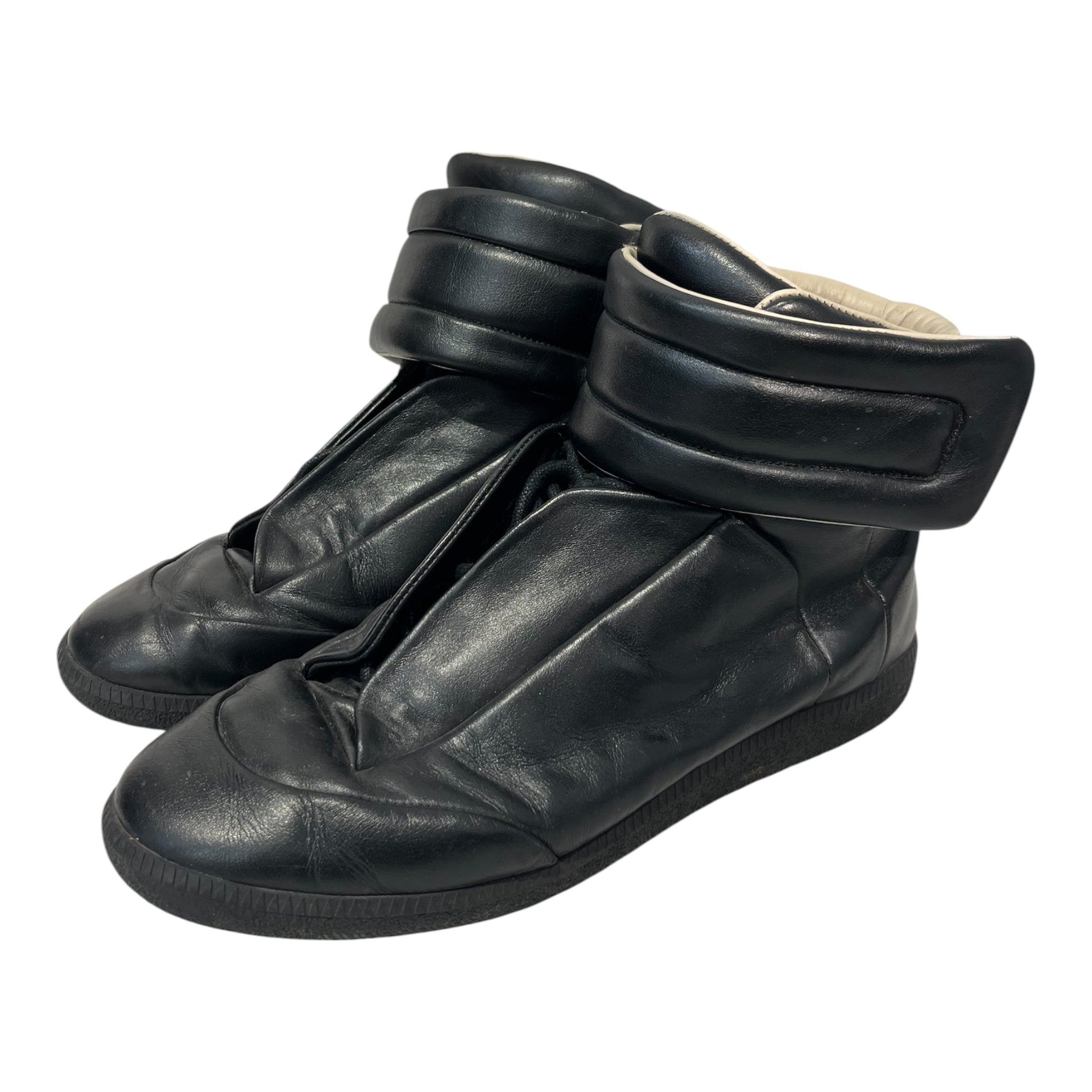 Maison Margiela/Hi-Sneakers/EU 45/Leather/BLK/FUTURES HIGH TOP view 1