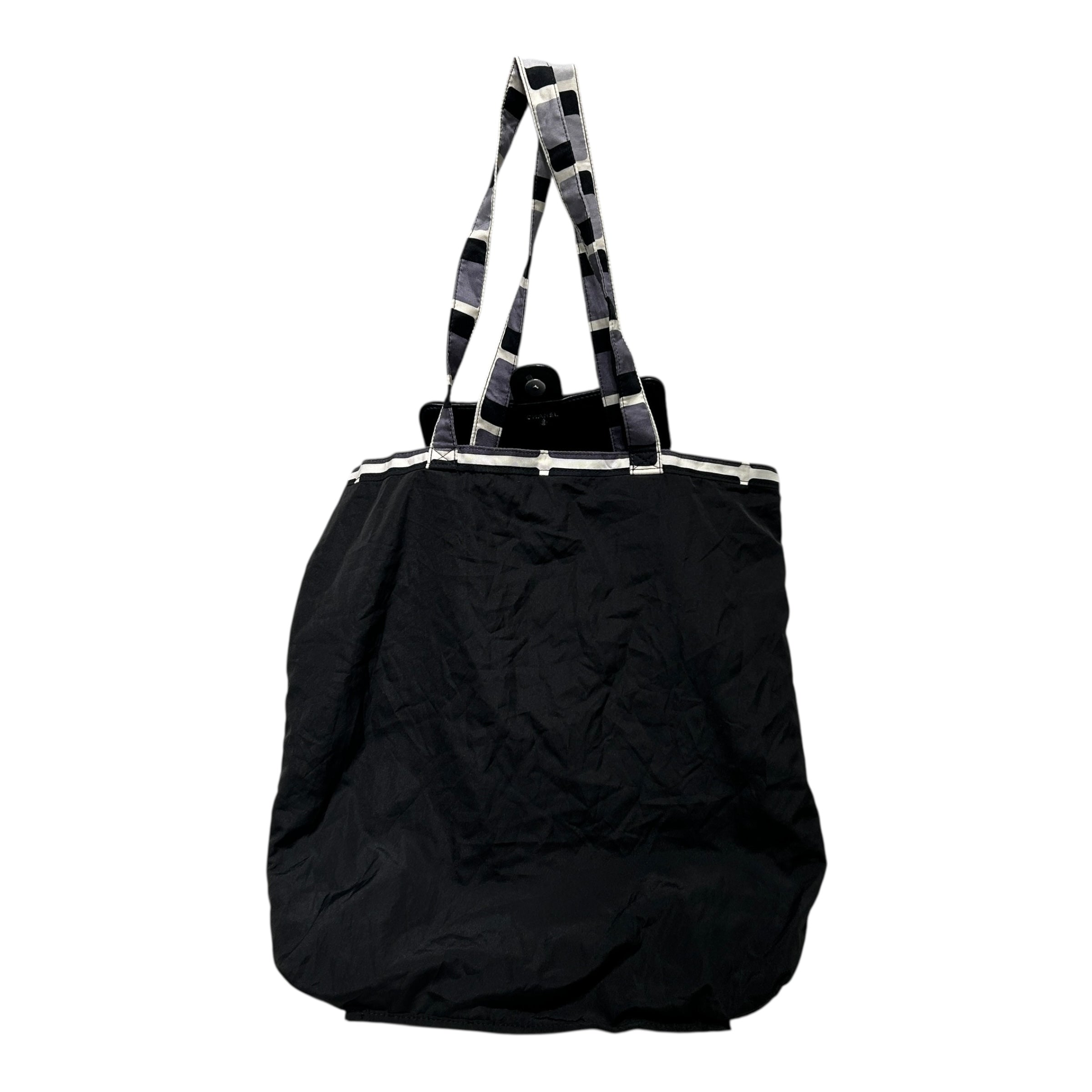 CHANEL/Cross Body Bag/BLK/TWO IN ONE TOTE BAG WALLET view 3