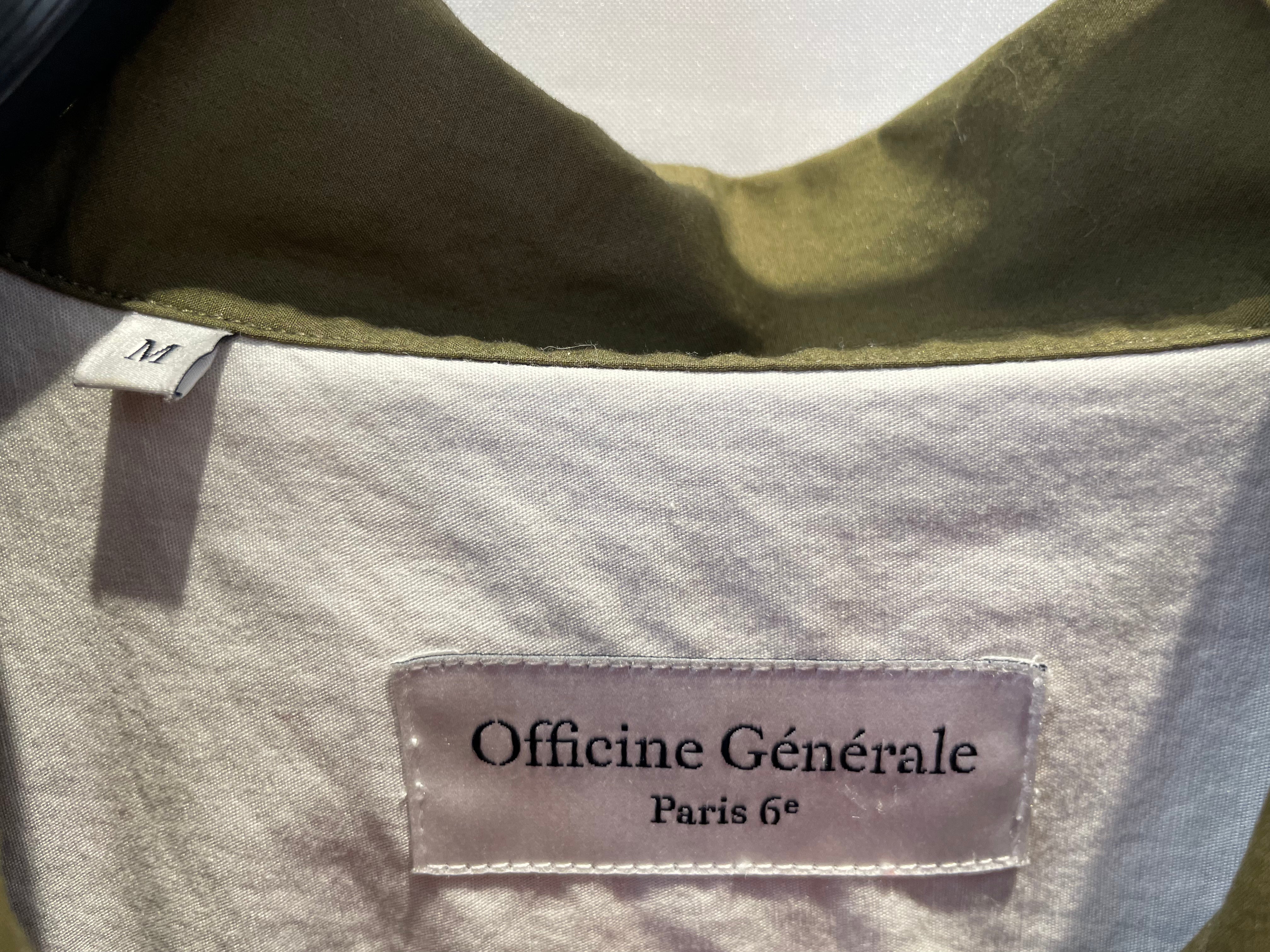 officine generale/Shirt/M/Cotton/GRN/DON CAMP COLLAR view 3
