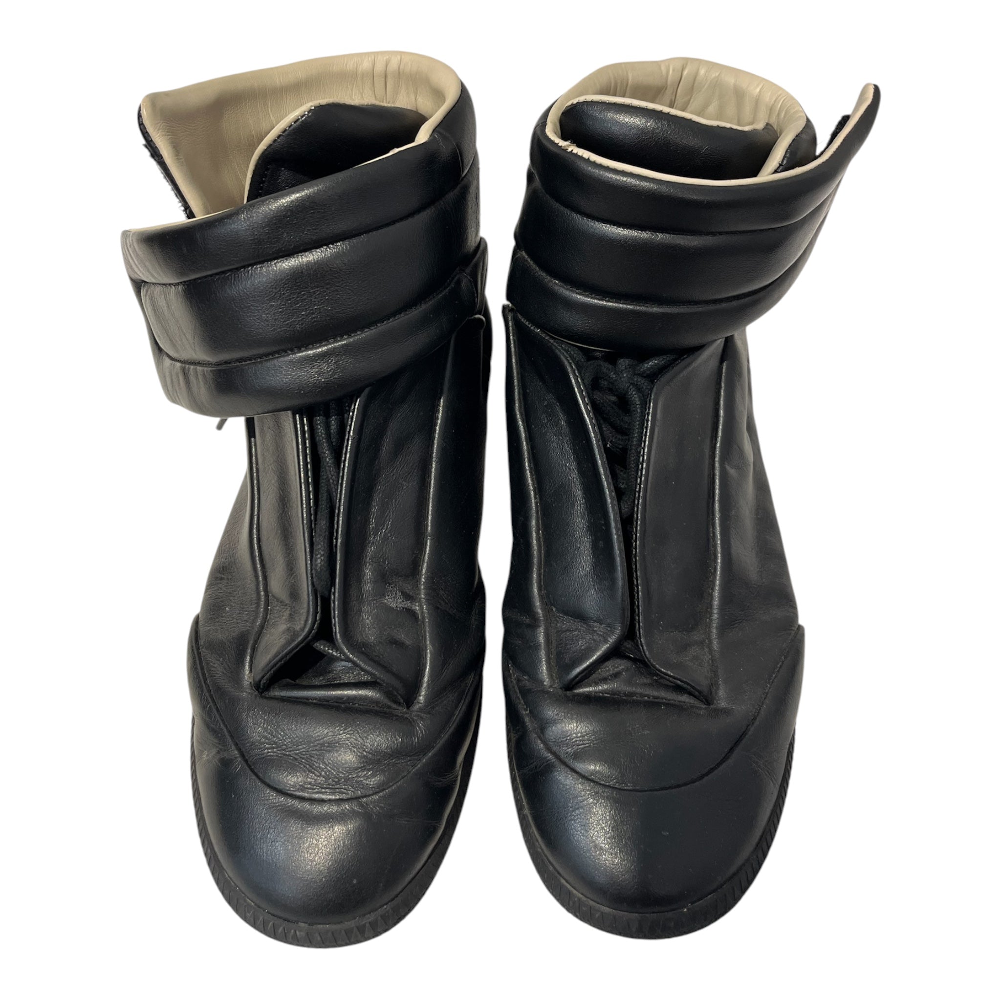 Maison Margiela/Hi-Sneakers/EU 45/Leather/BLK/FUTURES HIGH TOP view 3