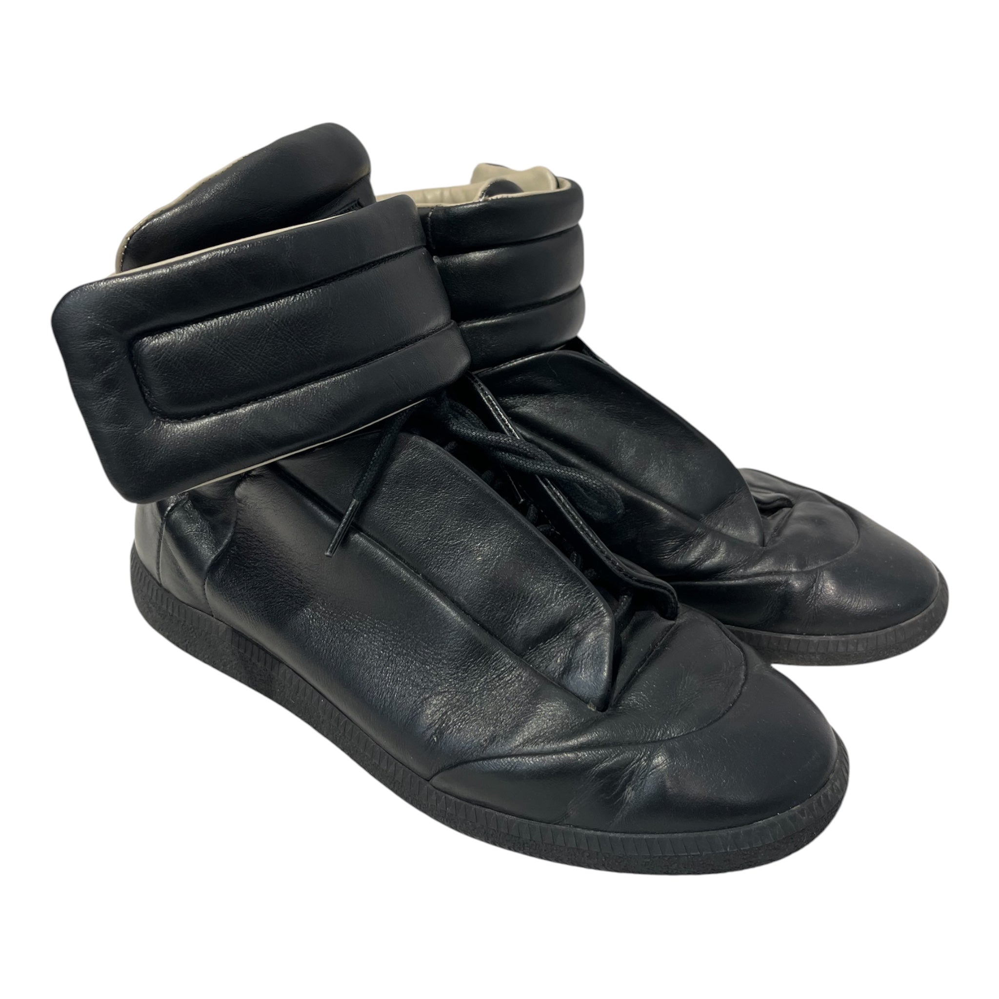 Maison Margiela/Hi-Sneakers/EU 45/Leather/BLK/FUTURES HIGH TOP view 4