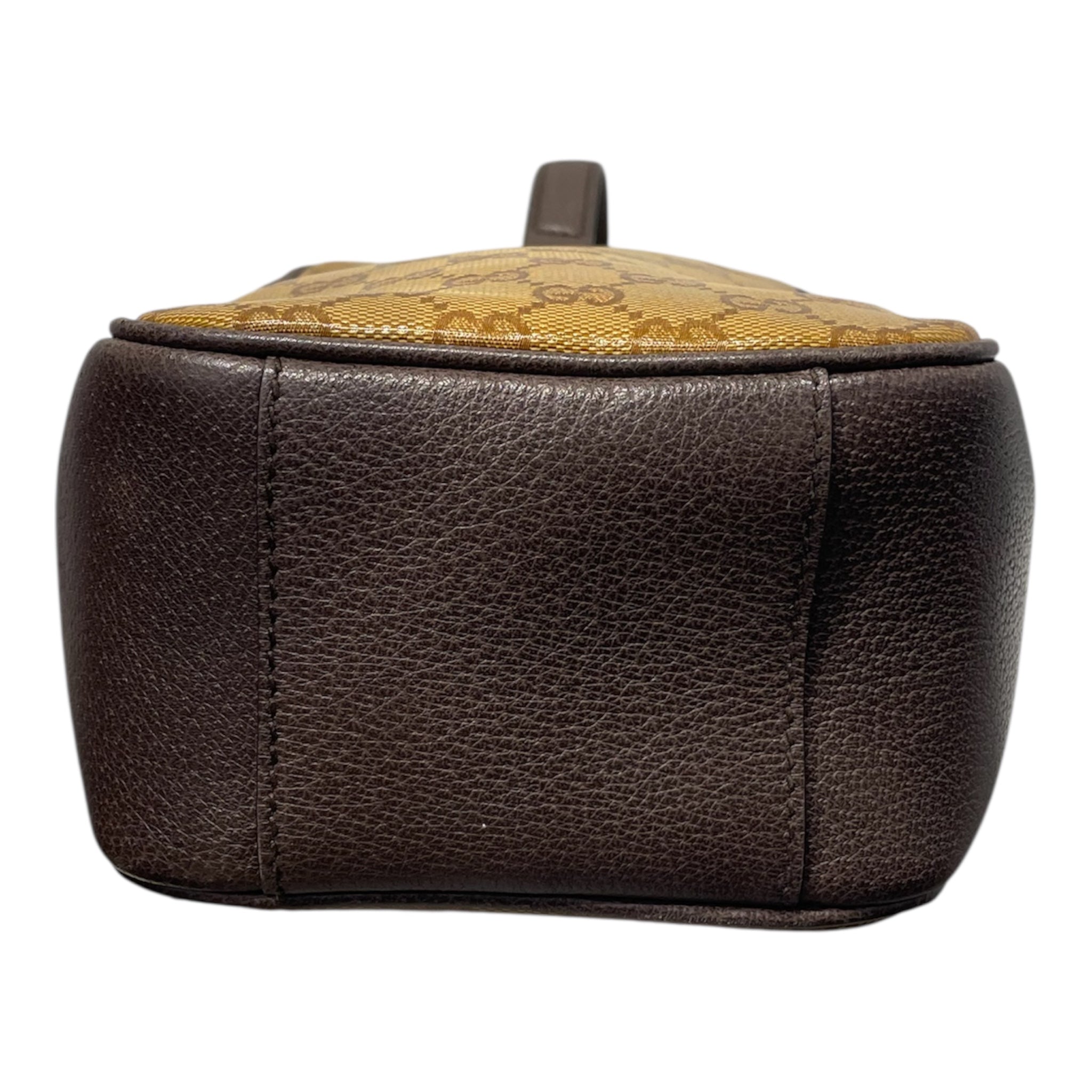 GUCCI/Pouch/Monogram/Leather/GLD/adidas collab monogram view 3