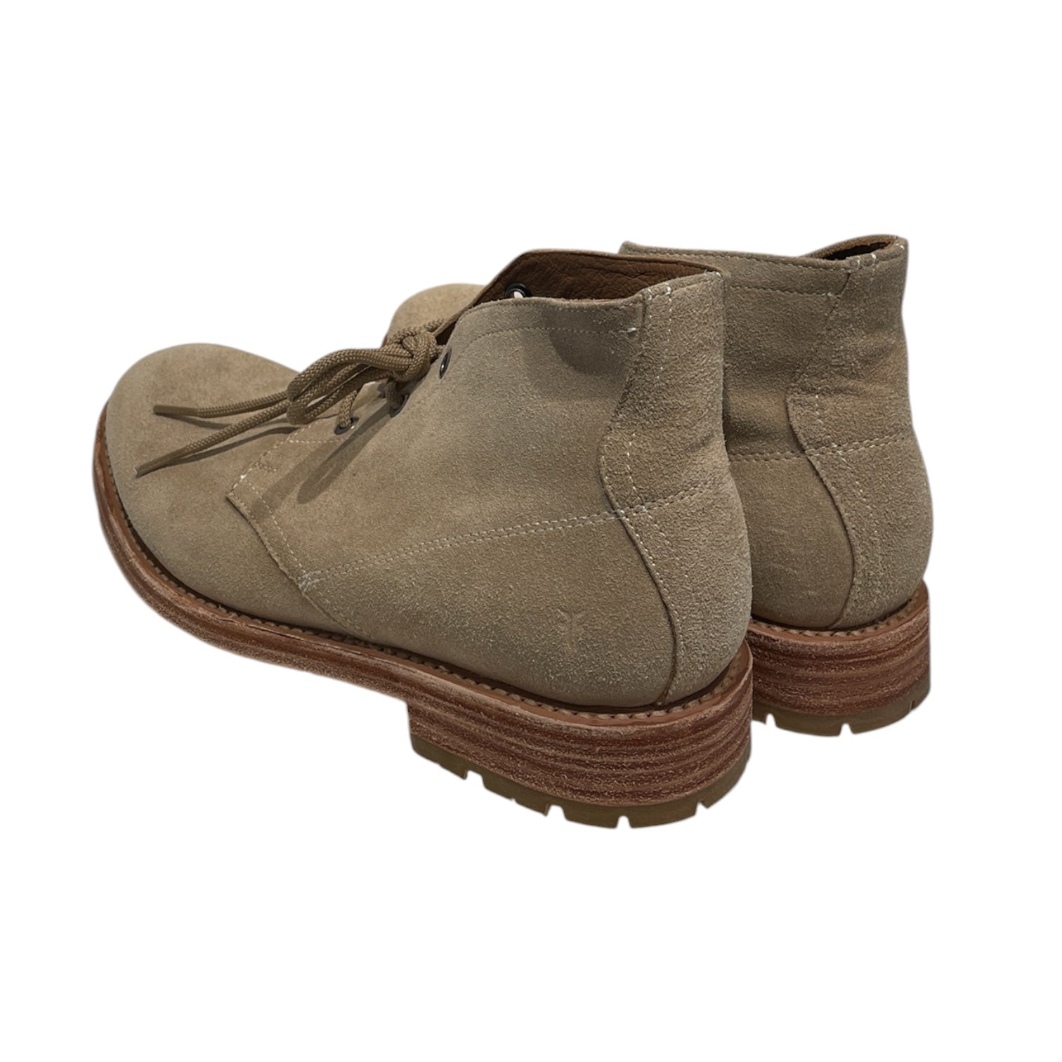FRYE/Lace Up Boots/US 8.5/Suede/BEG/Bowery Chukka Boots view 2