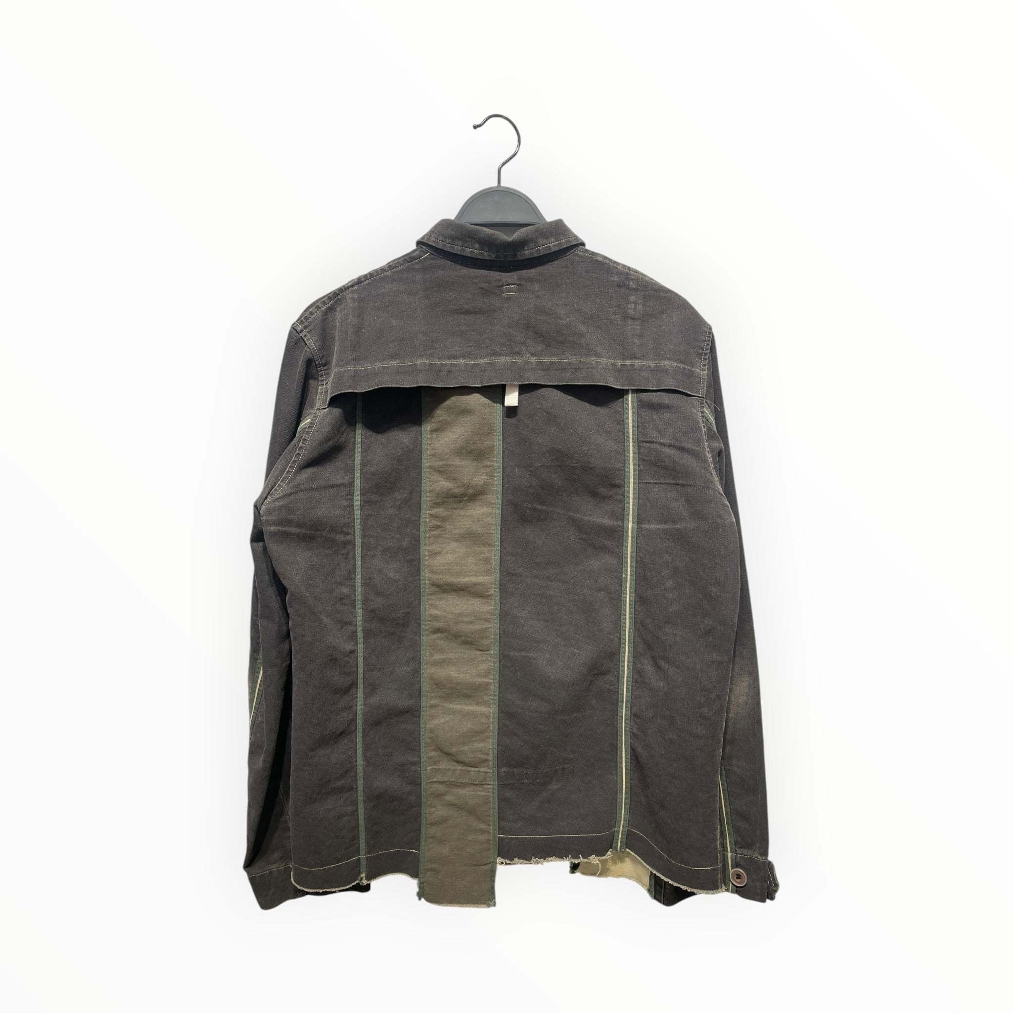 GRIFFIN/LS Shirt/L/Cotton/BRW/Green Bias Tape view 2