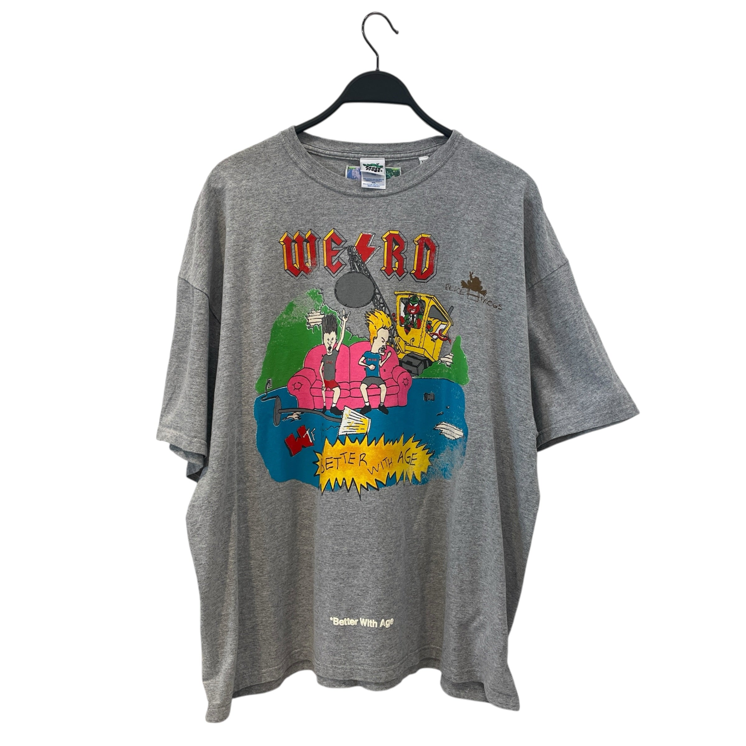 Better With Age/T-Shirt/XXL/Cotton/GRY/Beavis & Butthead ACDC view 1