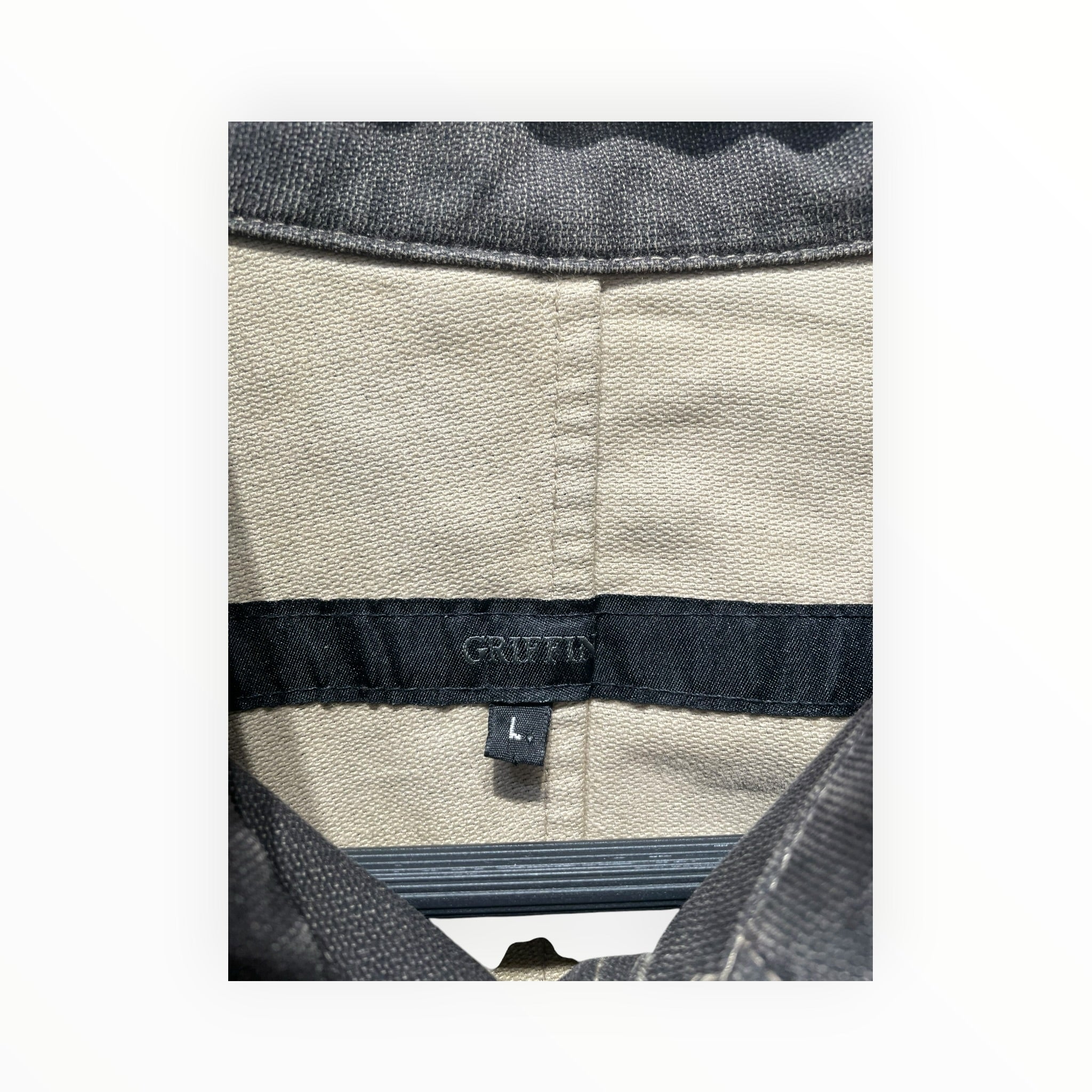 GRIFFIN/LS Shirt/L/Cotton/BRW/Green Bias Tape view 3