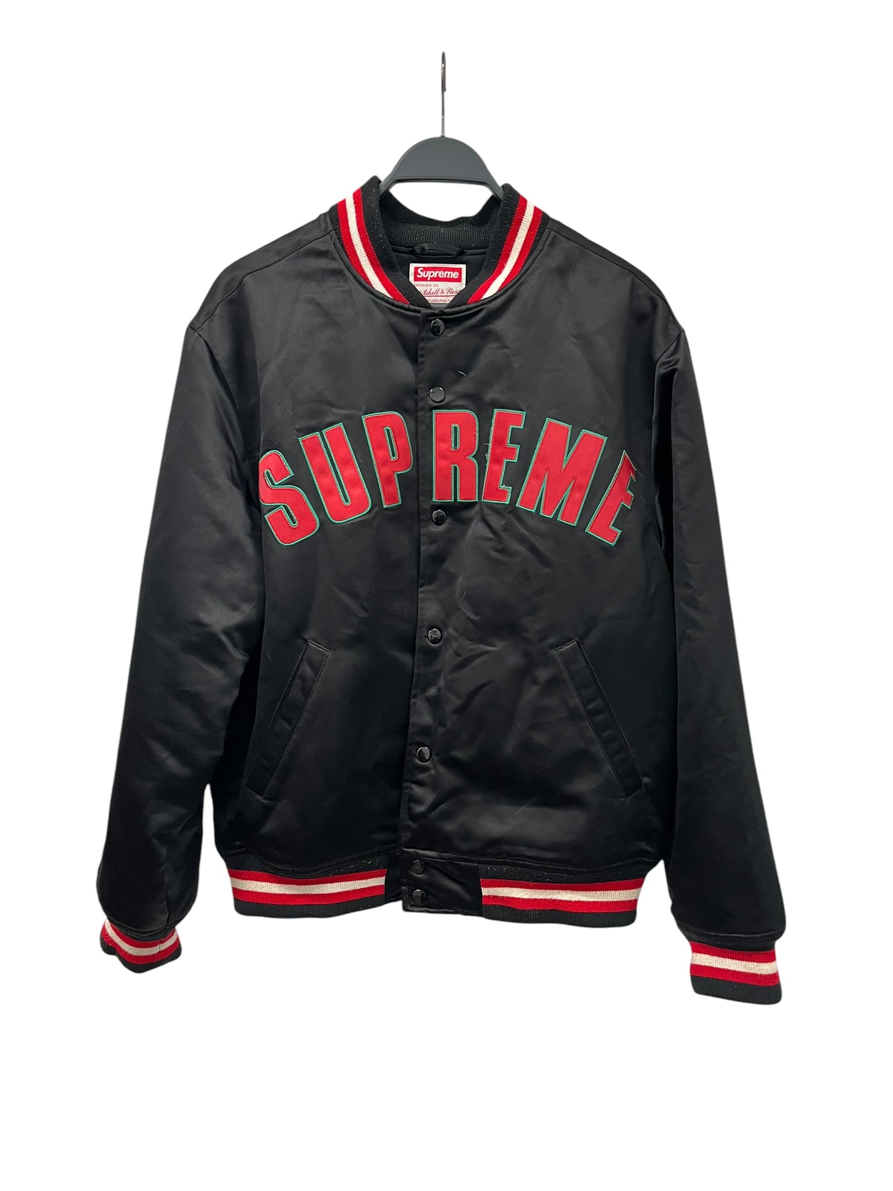 Supreme/mitchell&ness/Jacket/L/Polyester/BLK/LOVE ALL TRUST FEW view 1
