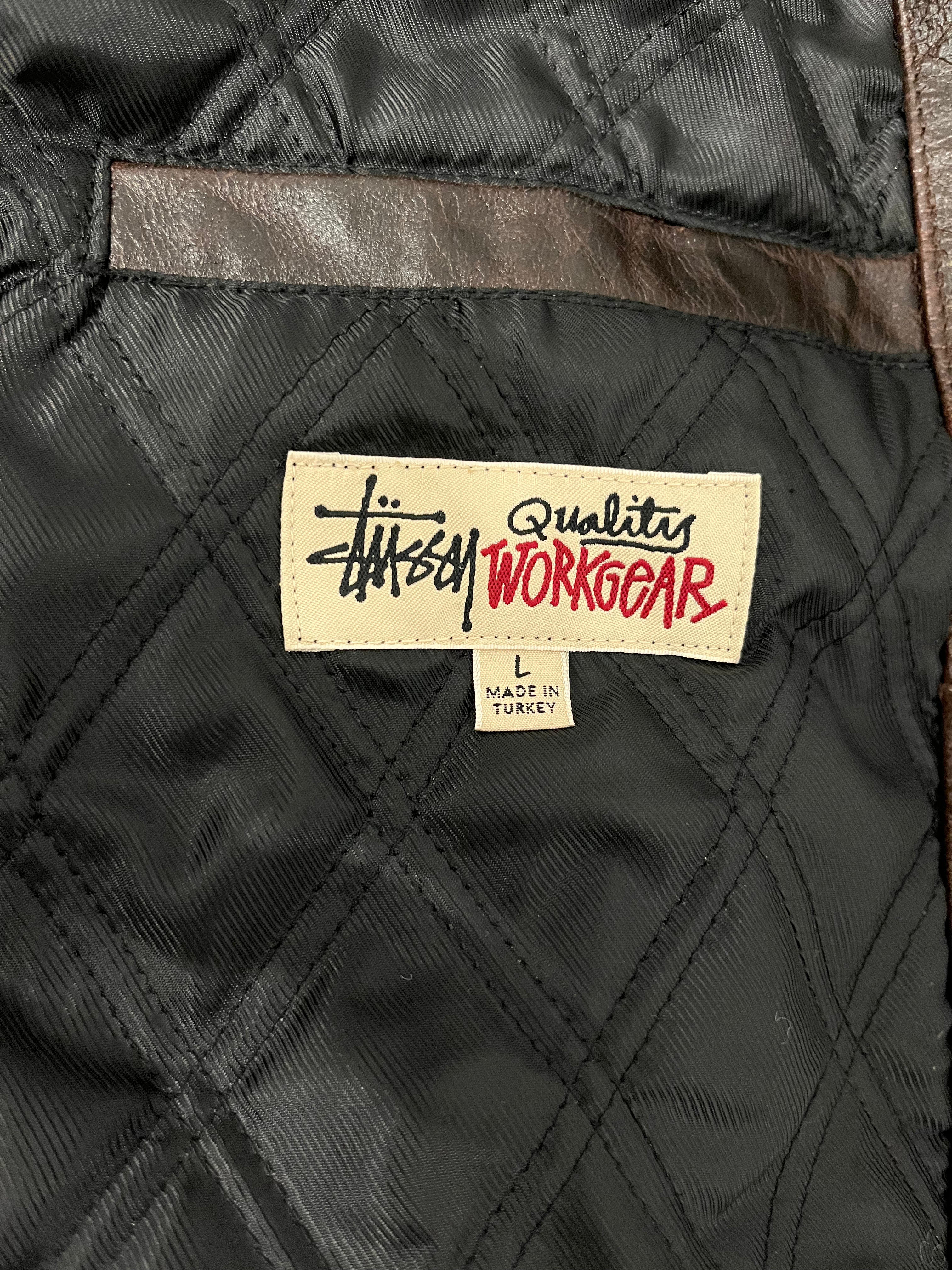 STUSSY/Leather Jkt/L/Leather/BRW/GARAGE JACKET view 3