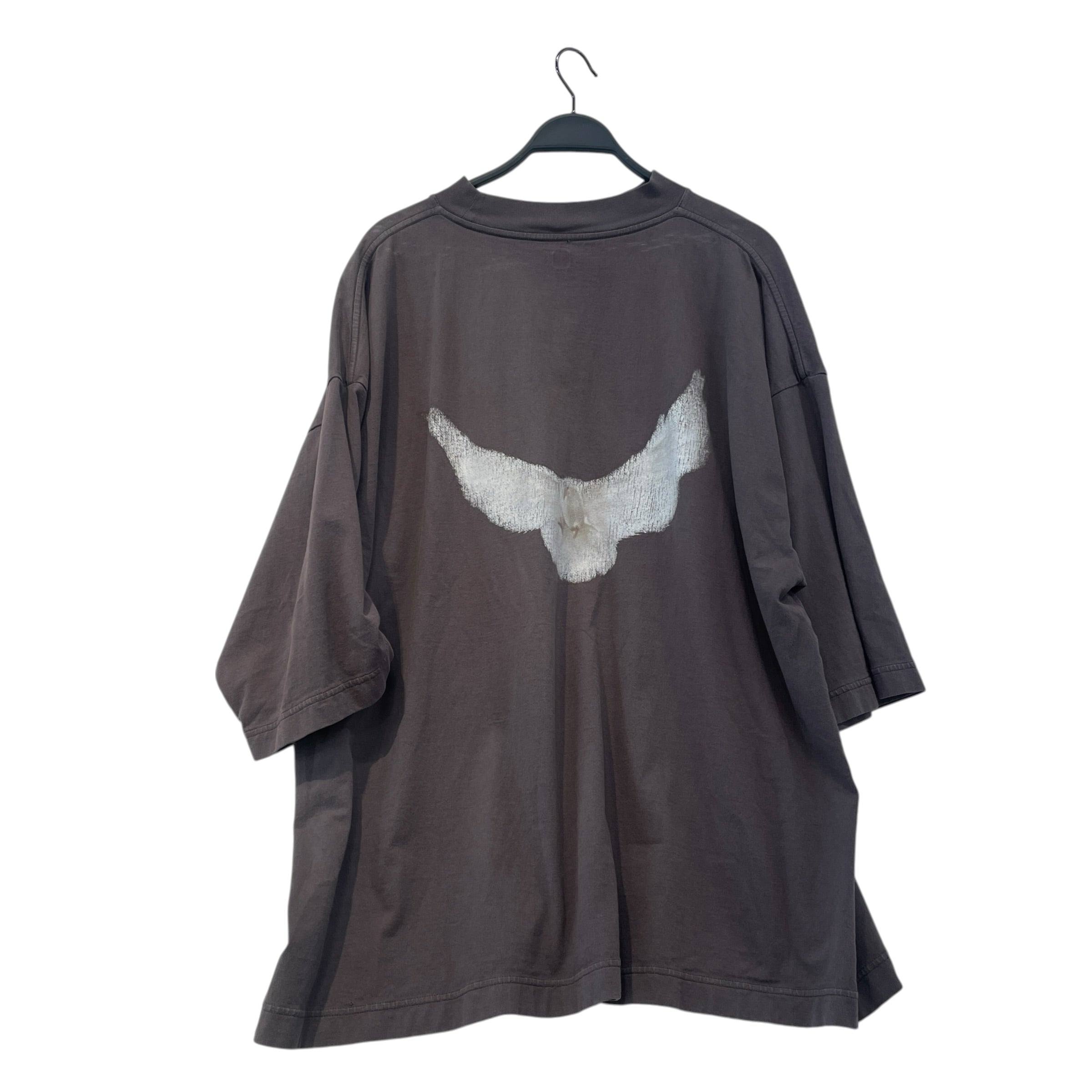GAP/YEEZY/T-Shirt/M/Cotton/BRW/Graphic/Dove view 2