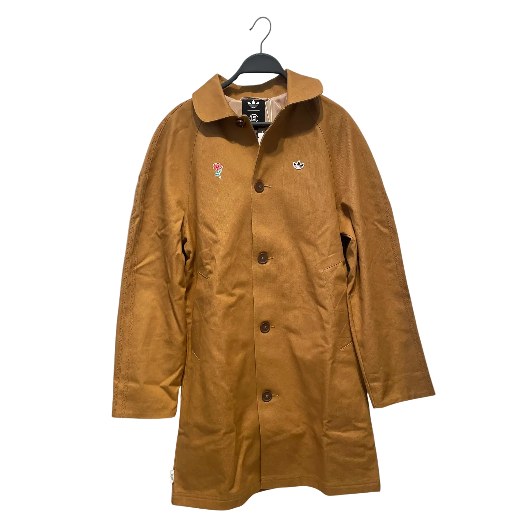 adidas/CLOT(CLOTAPPAREL)/Jacket/XXS/Cotton/GLD/Single Breasted/"EMOTIONALLY UNAVAIJLABLE" view 1