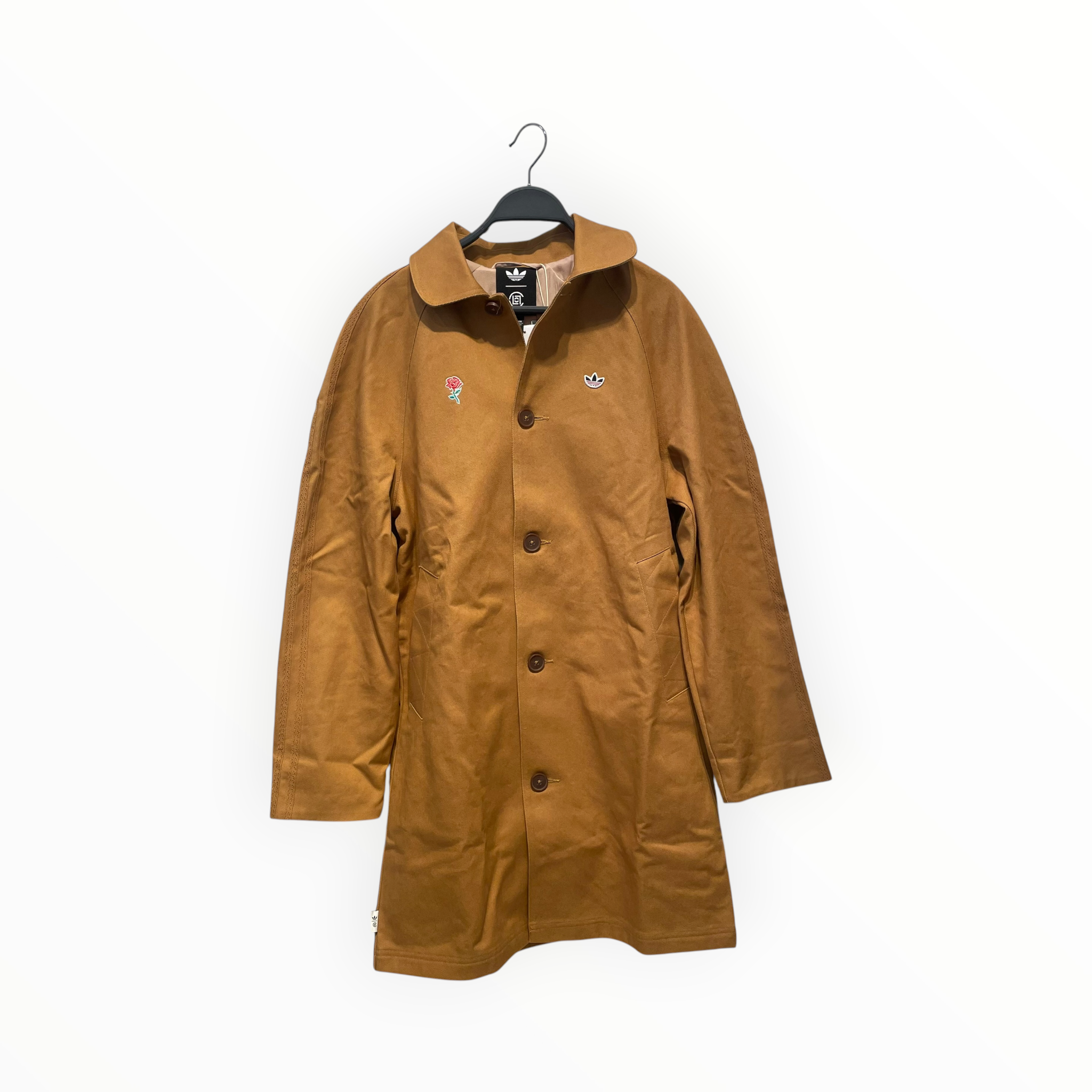 adidas/CLOT(CLOTAPPAREL)/Jacket/XXS/Cotton/GLD/Single Breasted/"EMOTIONALLY UNAVAIJLABLE" view 1