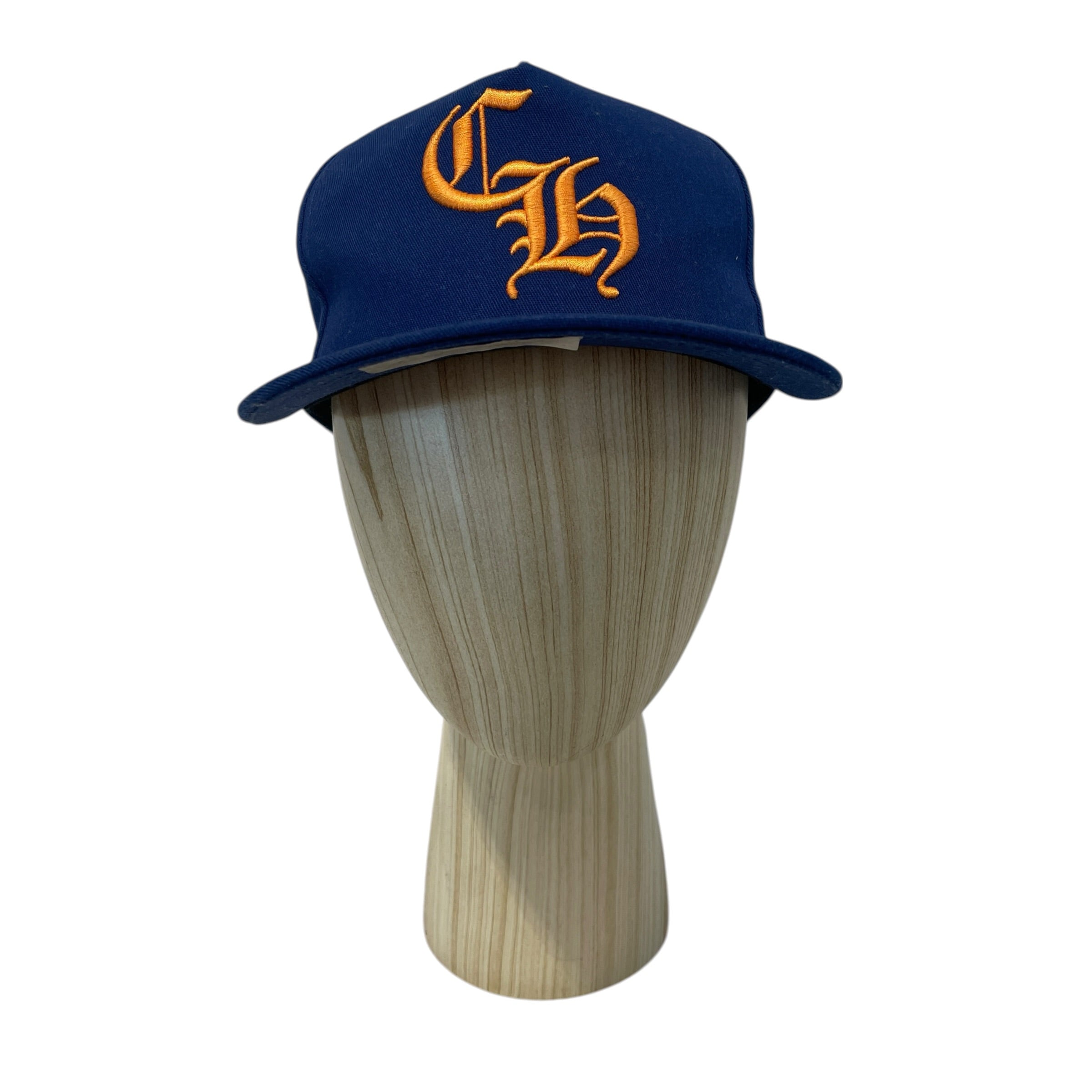 CHROME HEARTS/Cap/OS/Polyester/NVY/M's/baseball cap in blue/orange view 1