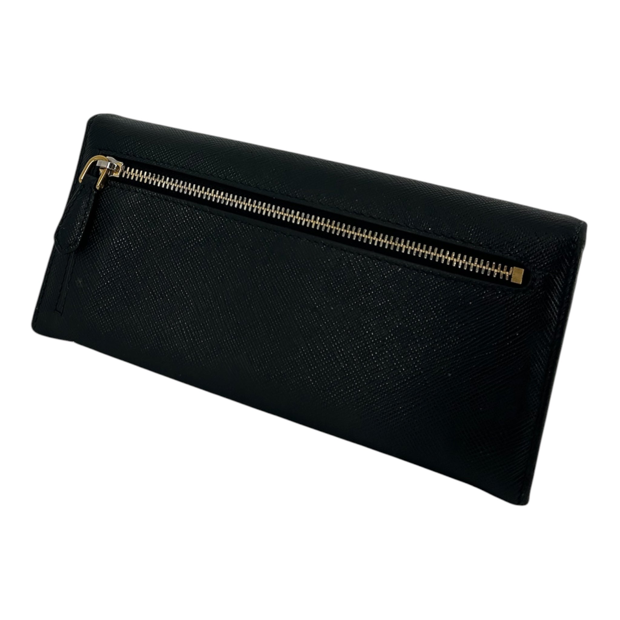 PRADA/Long Wallet/Leather/BLK/L's/HIBISCUS SAFFAINO LONG WALLET view 2