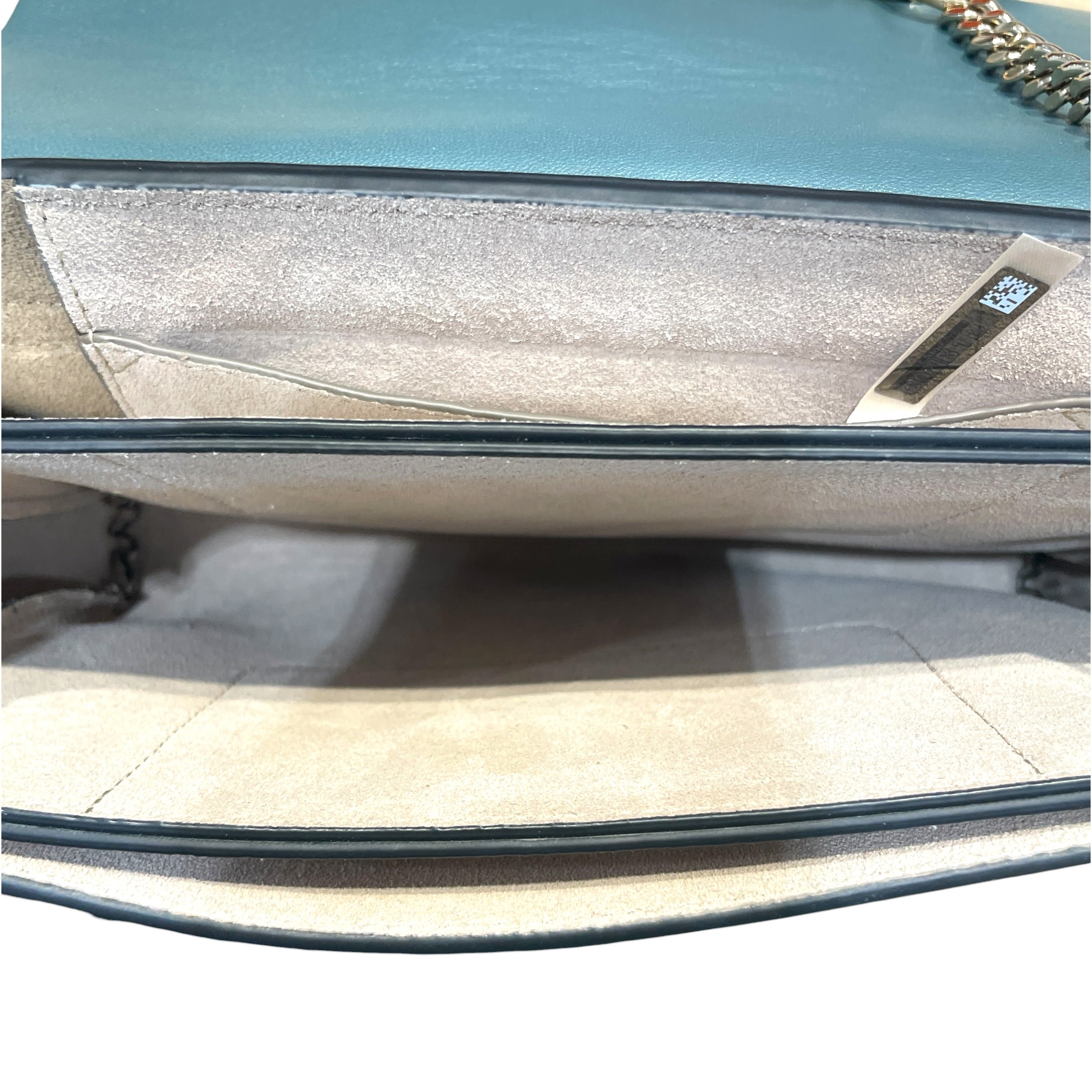 Chloe/Cross Body Bag/Suede/BLU/'Faye' Metallic Chain Ring view 6