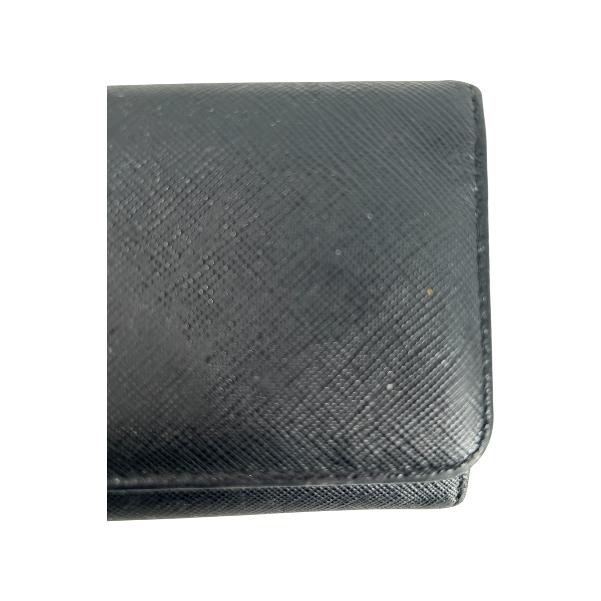 PRADA/Long Wallet/Leather/BLK/L's/HIBISCUS SAFFAINO LONG WALLET view 6