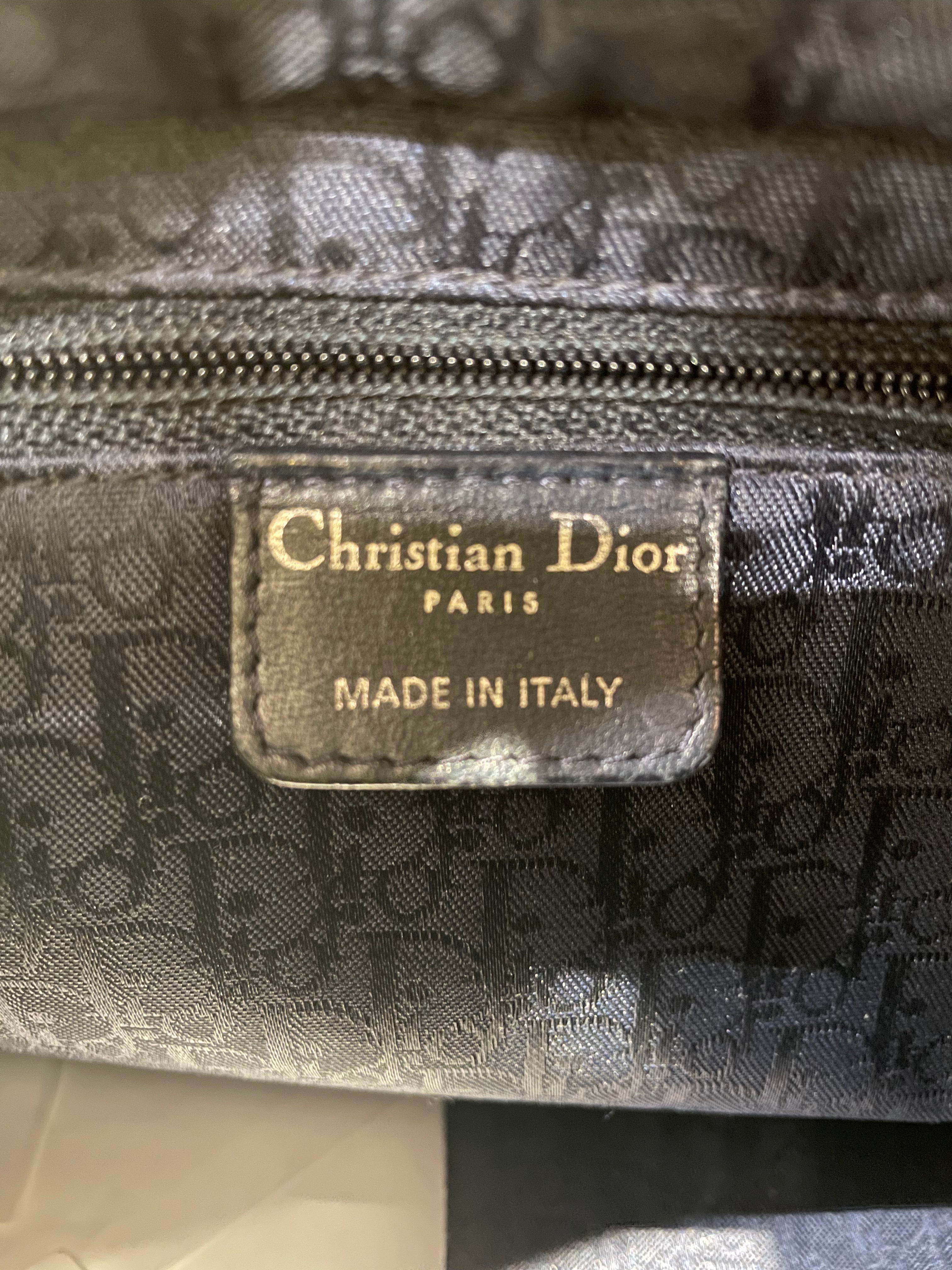 Christian Dior/Hand Bag/Leather/GRN/CANNAGE LADY VINTAGE view 4