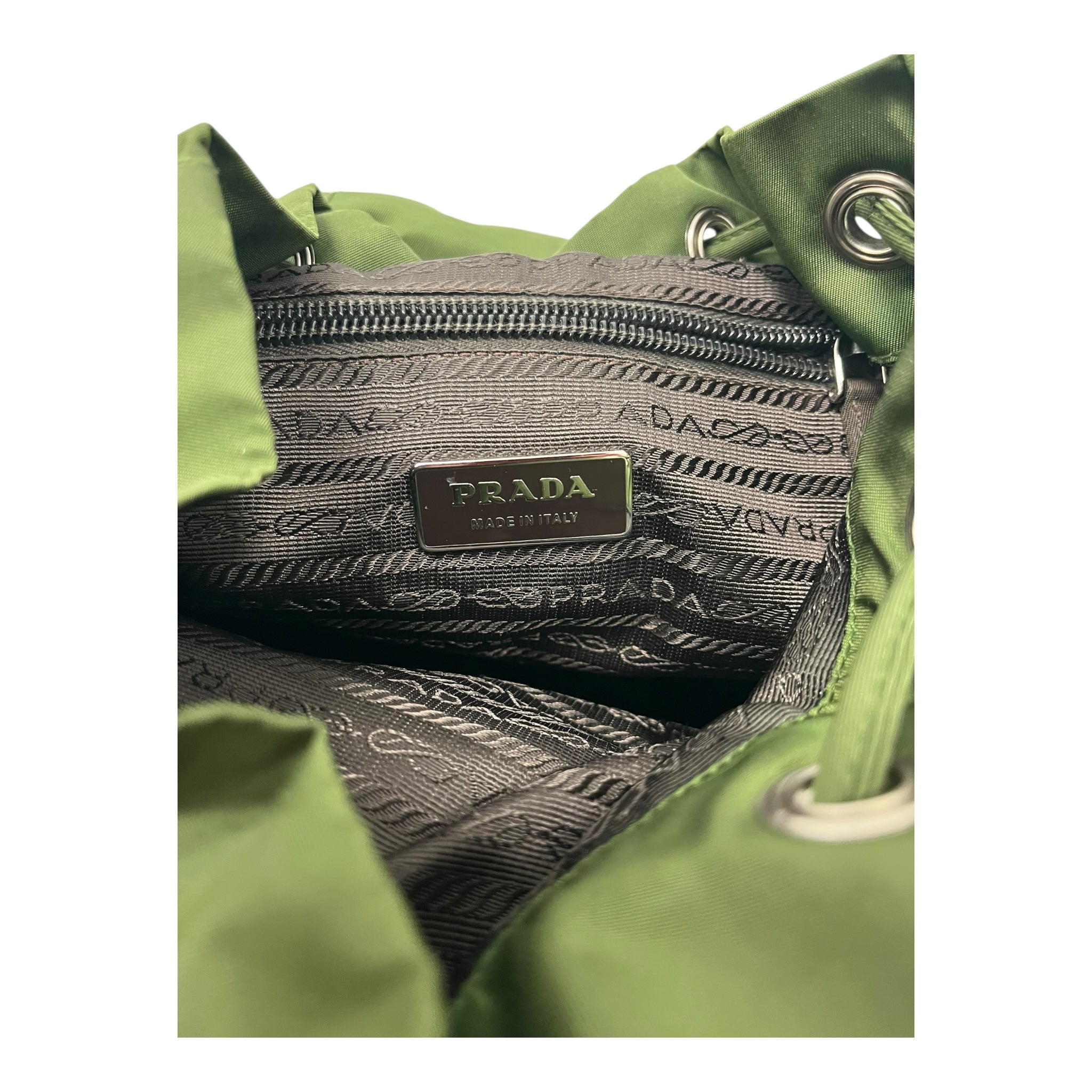 PRADA/Backpack/Nylon/GRN/104/MULTIPOCKET/SILVER HARDWAR view 3