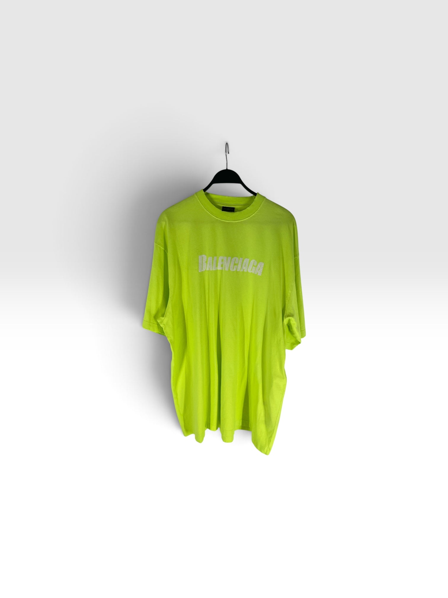 BALENCIAGA/T-Shirt/XL/Cotton/GRN/Graphic/WHITE LOGO view 1