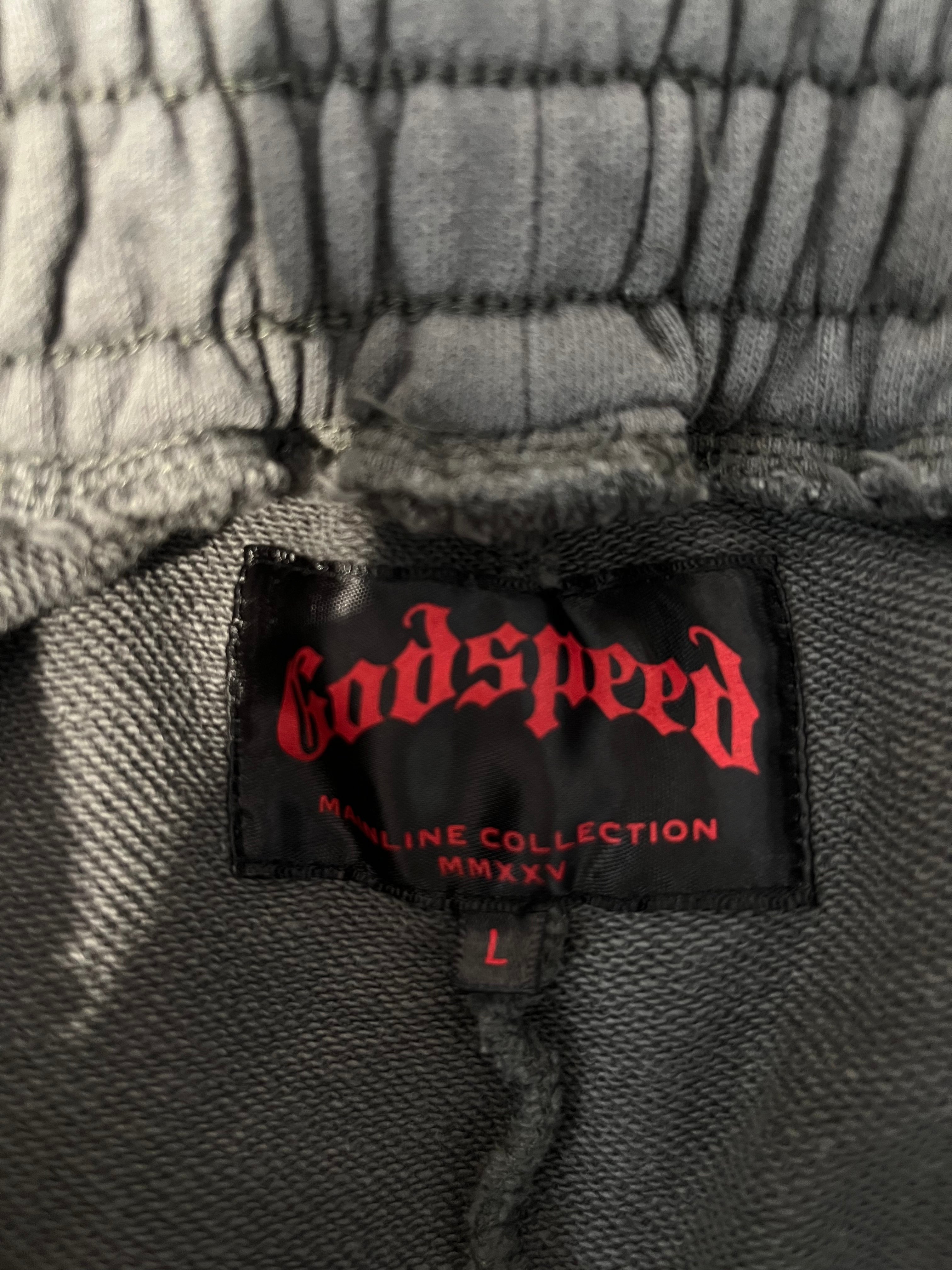 GODSPEED NEW YORK/Shorts/L/Cotton/GRY/Graphic/SIDE PRINT view 3