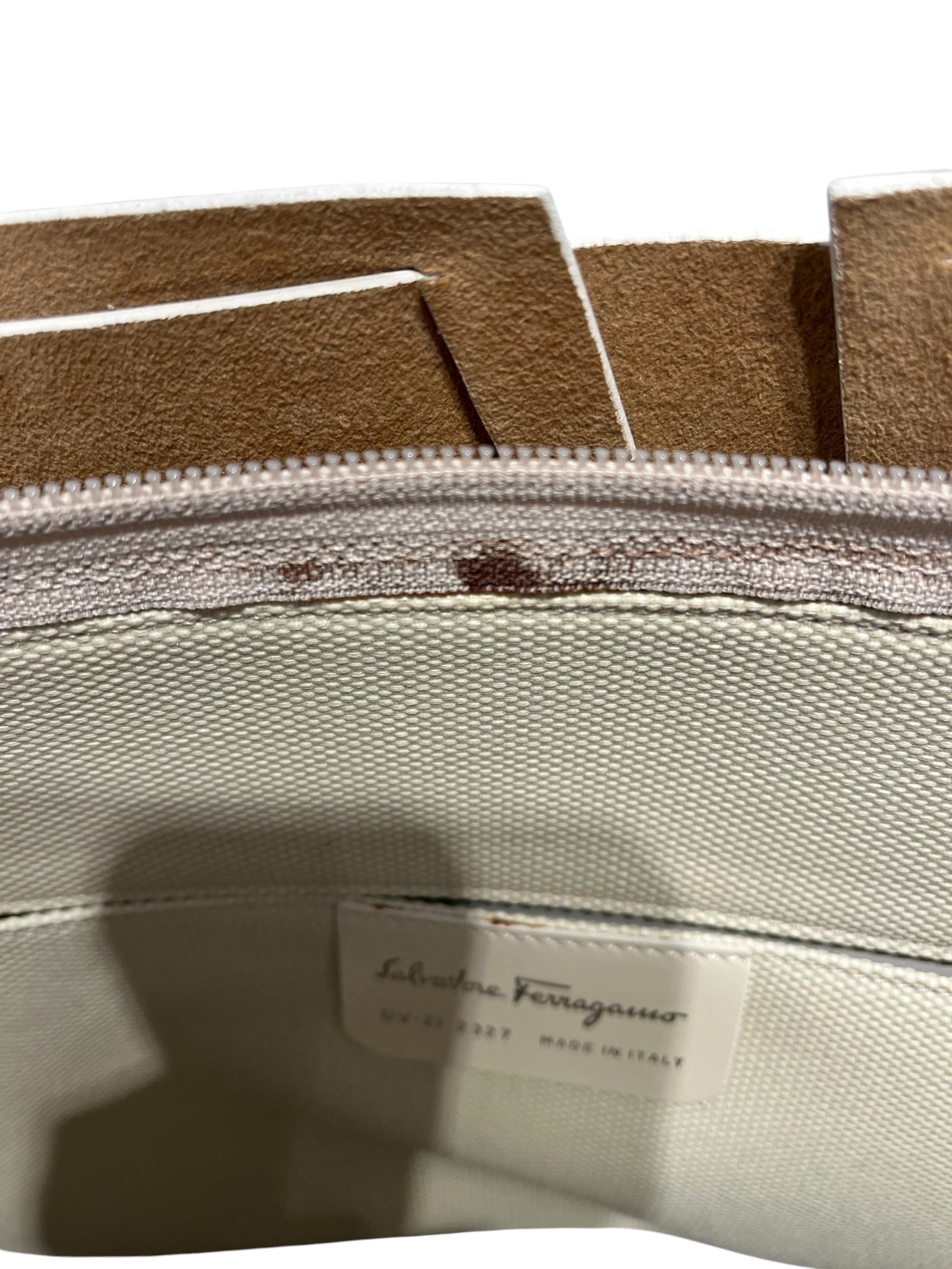 Salvatore Ferragamo/Hand Bag/Leather/CRM/Leather Woven view 8