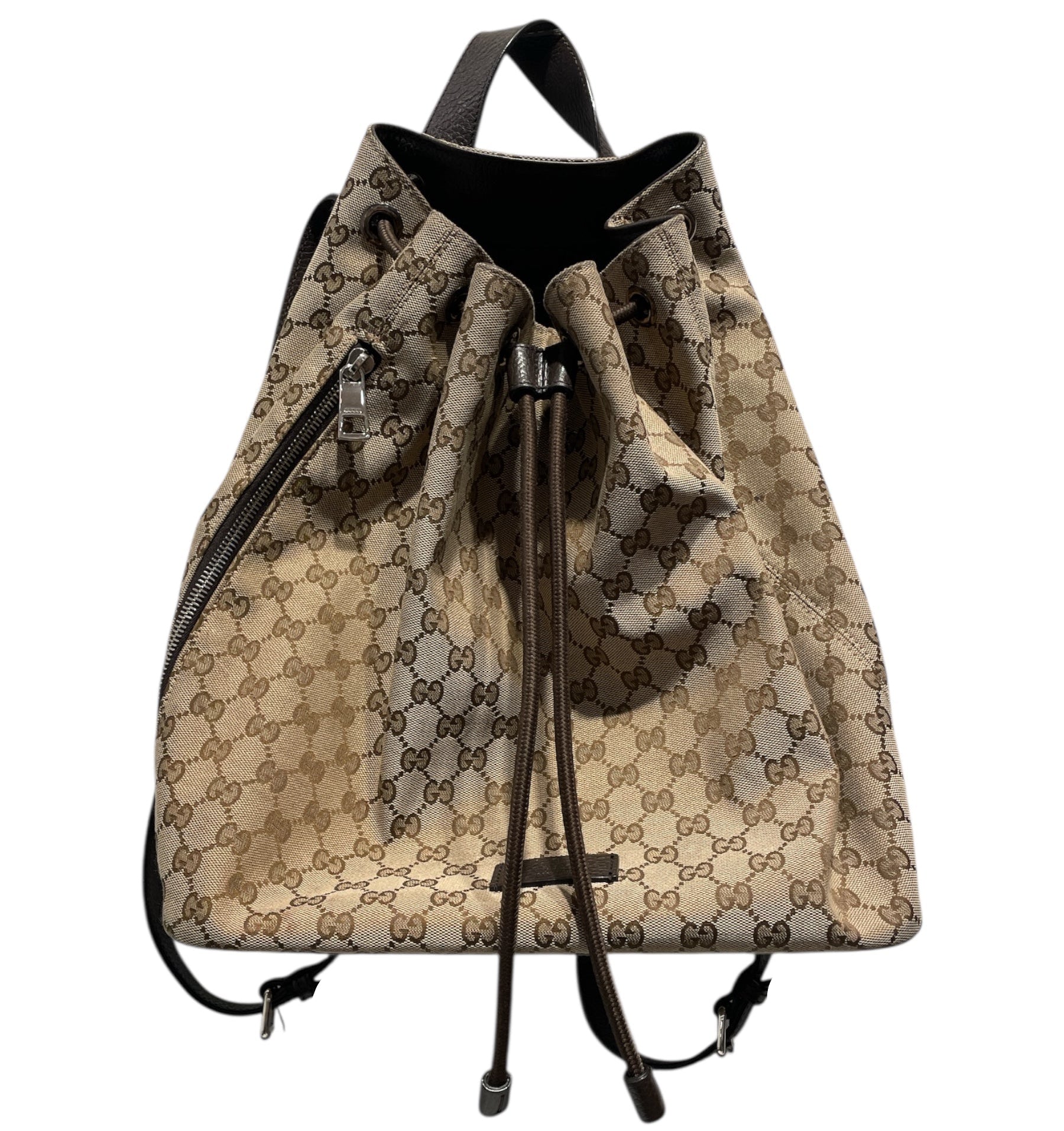 GUCCI/Backpack/Monogram/CML/Drawstring GG Canvas Backpack view 1