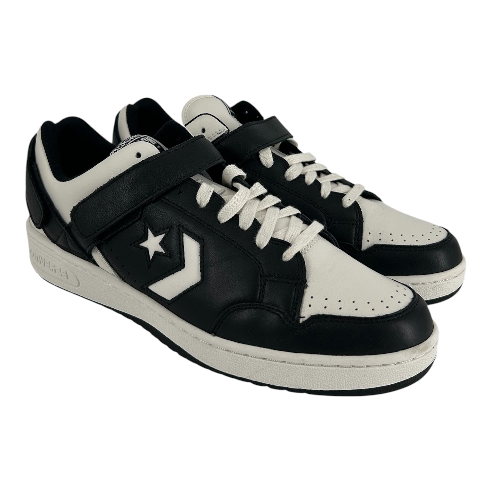 CONVERSE/Engineered Garments/Low-Sneakers/US 13/Leather/BLK/WEAPON STARP ACROSS view 1