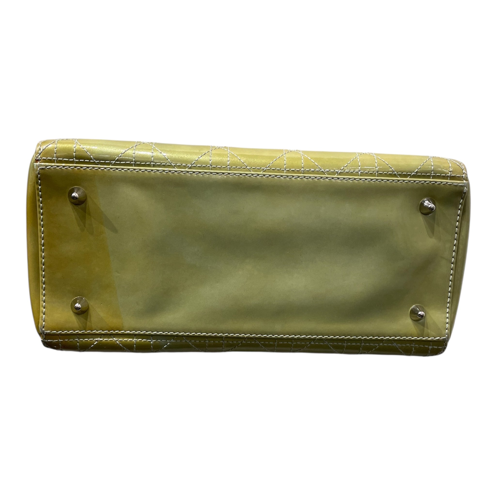 Christian Dior/Hand Bag/Leather/GRN/CANNAGE LADY VINTAGE view 3