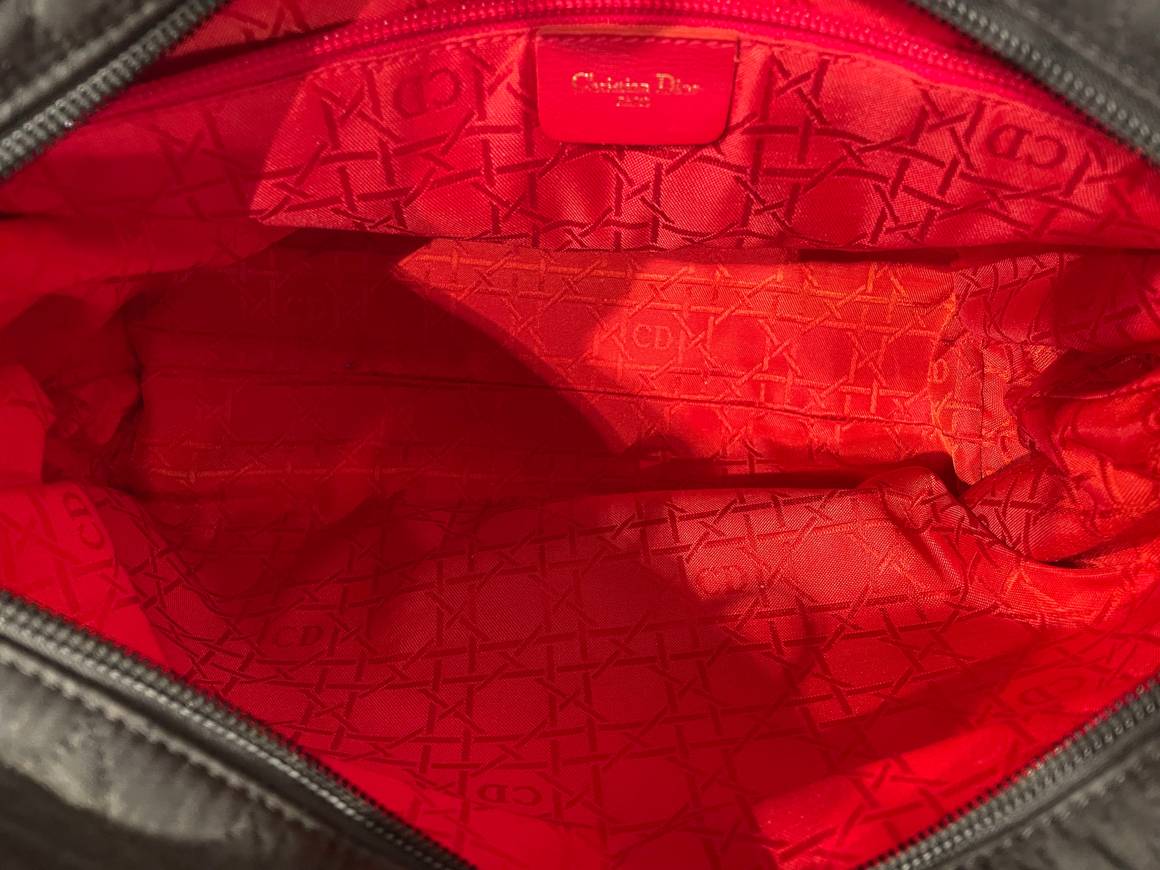 Christian Dior/Bag/BLK/LADY DIOR LARGE QUILTED view 5