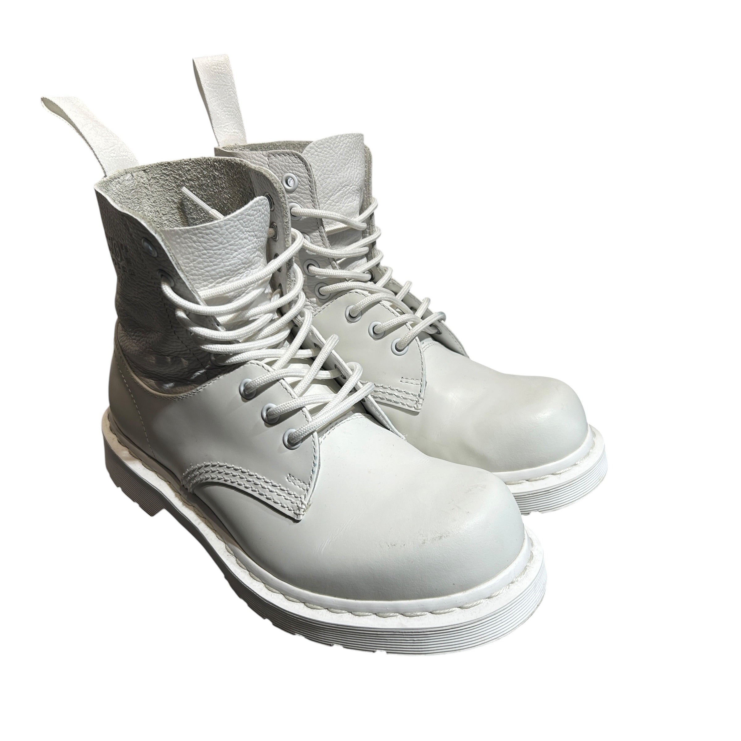 Maison Margiela/Dr.Martens/Lace Up Boots/US 8/Leather/WHT/1460 Twistesd Boot view 1