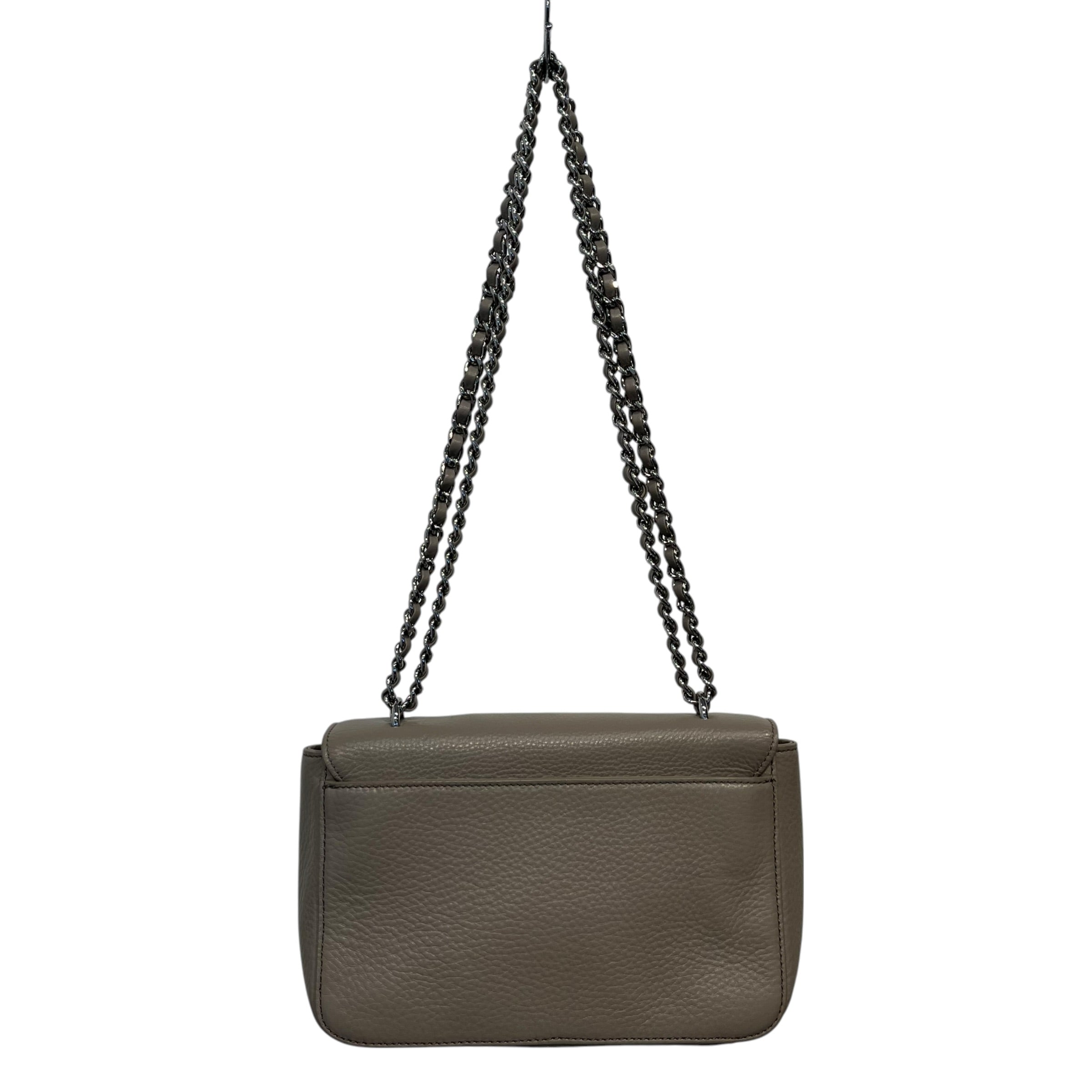 TORY BURCH/Cross Body Bag/Leather/GRY/silver hardware chain bag view 2