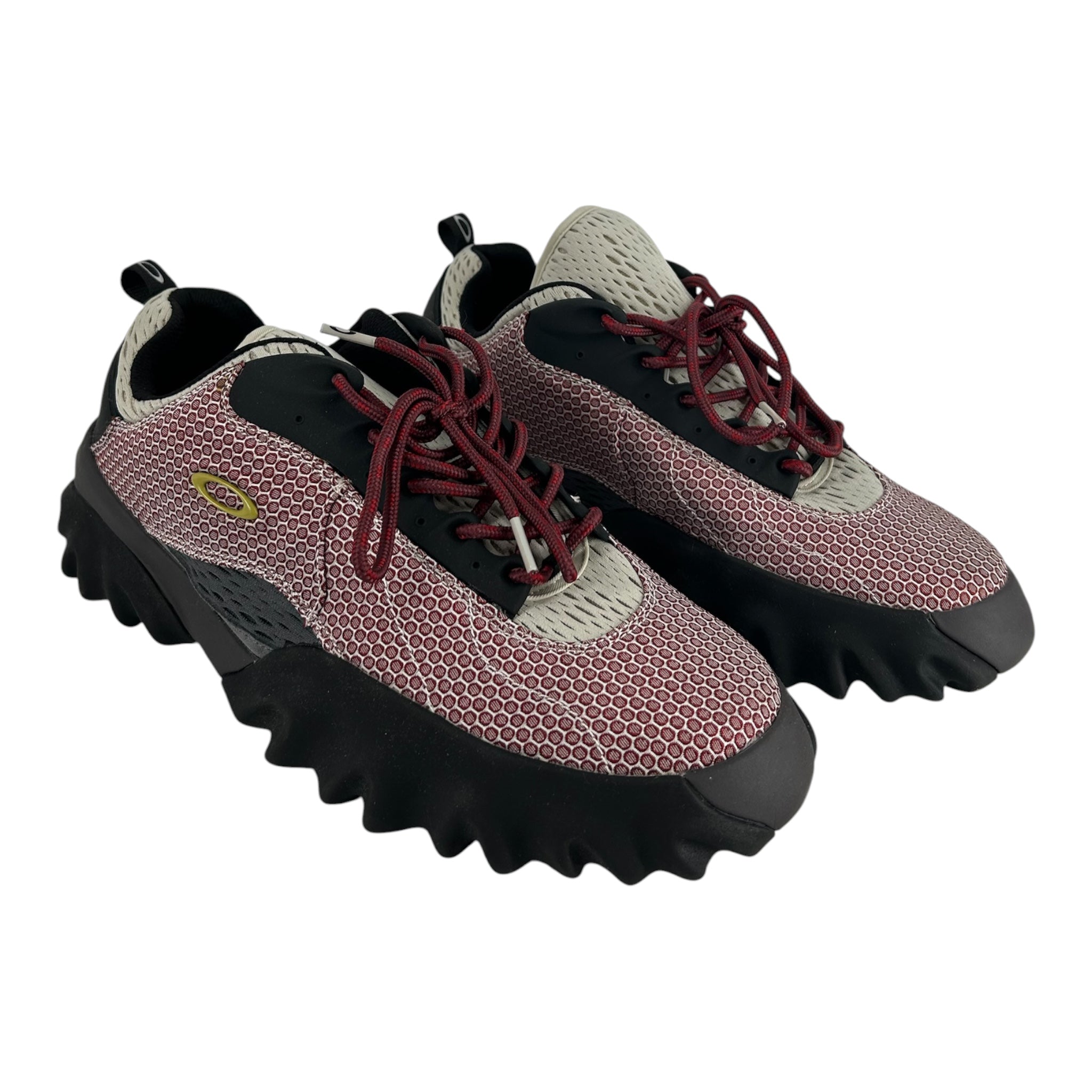 OAKLEY/Brain Dead/Low-Sneakers/US 12.5/All Over Print/Cotton/MLT/U-Tip/MAROON /BURGUNDY view 1