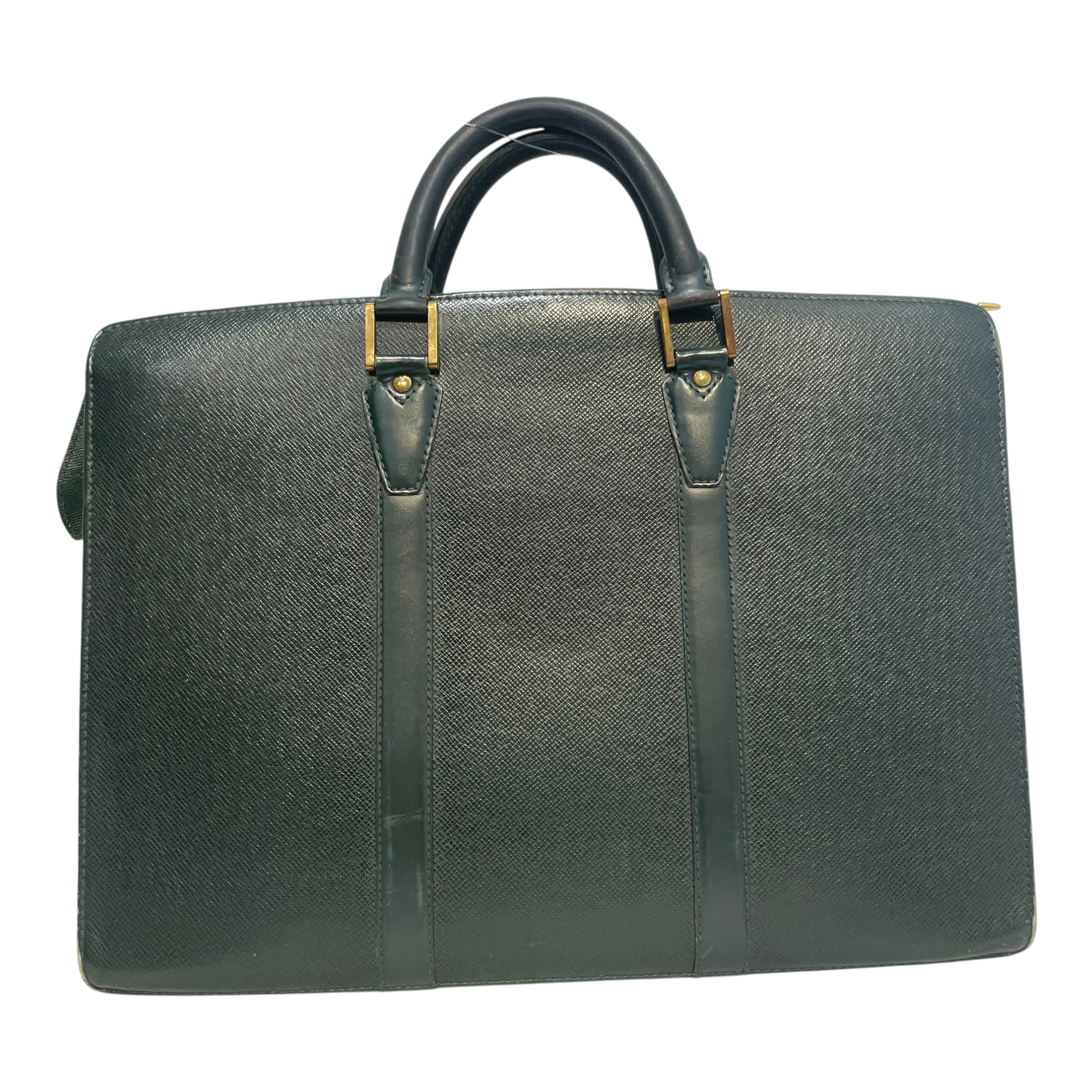 LOUIS VUITTON/Bag/Leather/GRN/Taiga Lozan Attachge Briefcase view 3