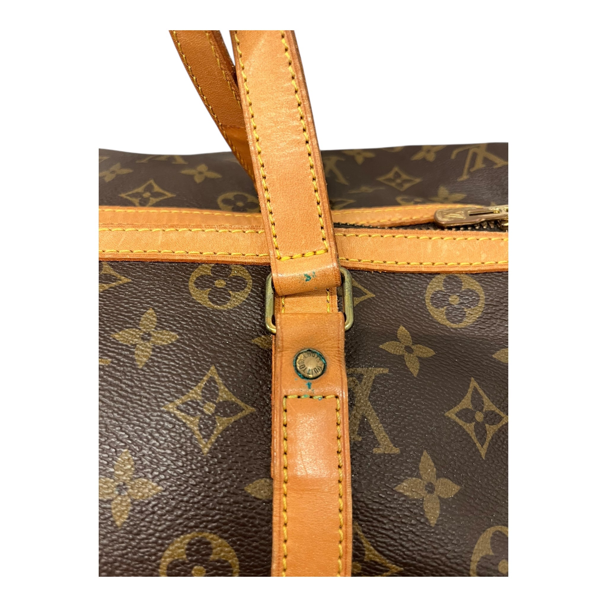 LOUIS VUITTON/Hand Bag/Monogram/Leather/BRW/sac souple view 3
