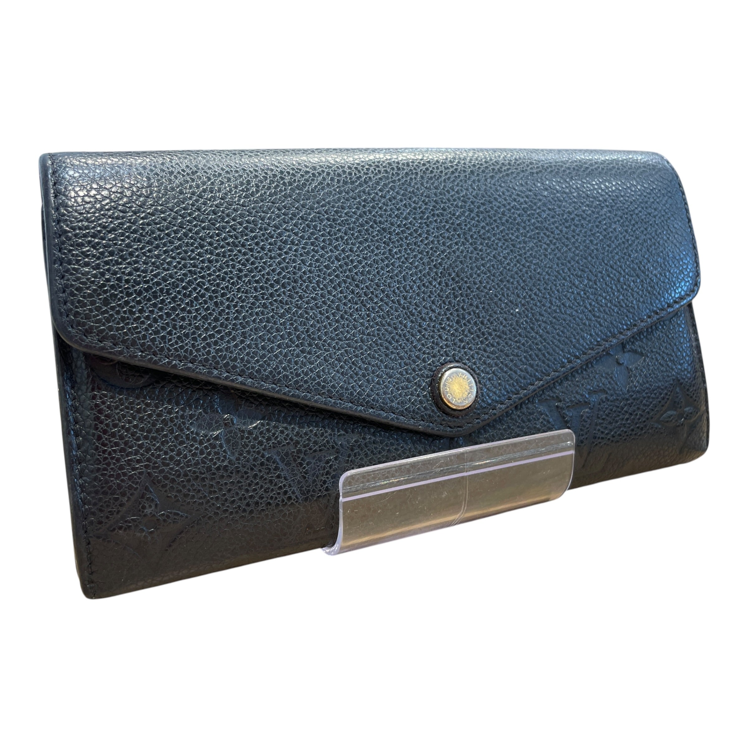LOUIS VUITTON/Long Wallet/Monogram/Leather/BLK/L's/Empreinte Sarah Envelope Snap view 1