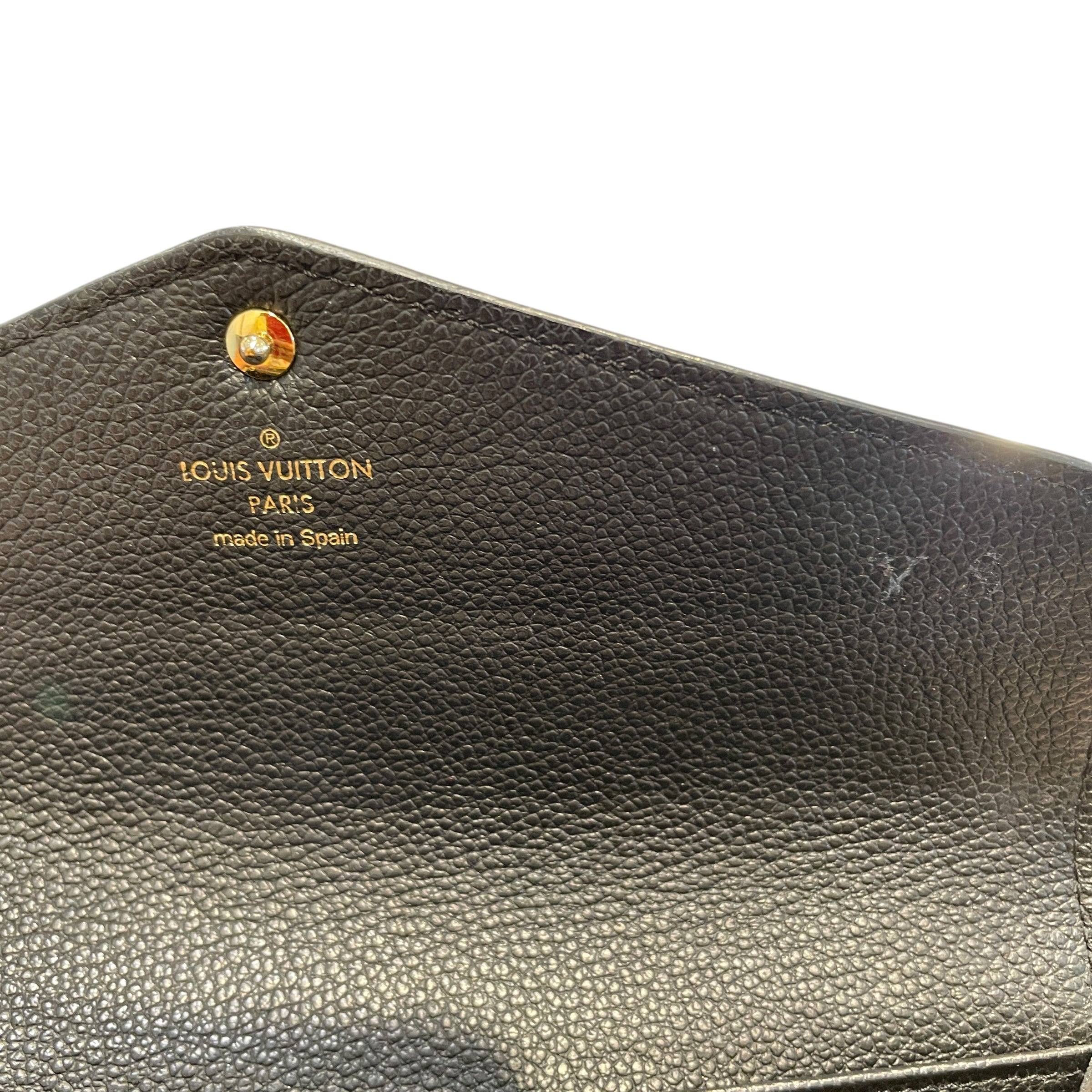 LOUIS VUITTON/Long Wallet/Monogram/Leather/BLK/L's/Empreinte Sarah Envelope Snap view 4