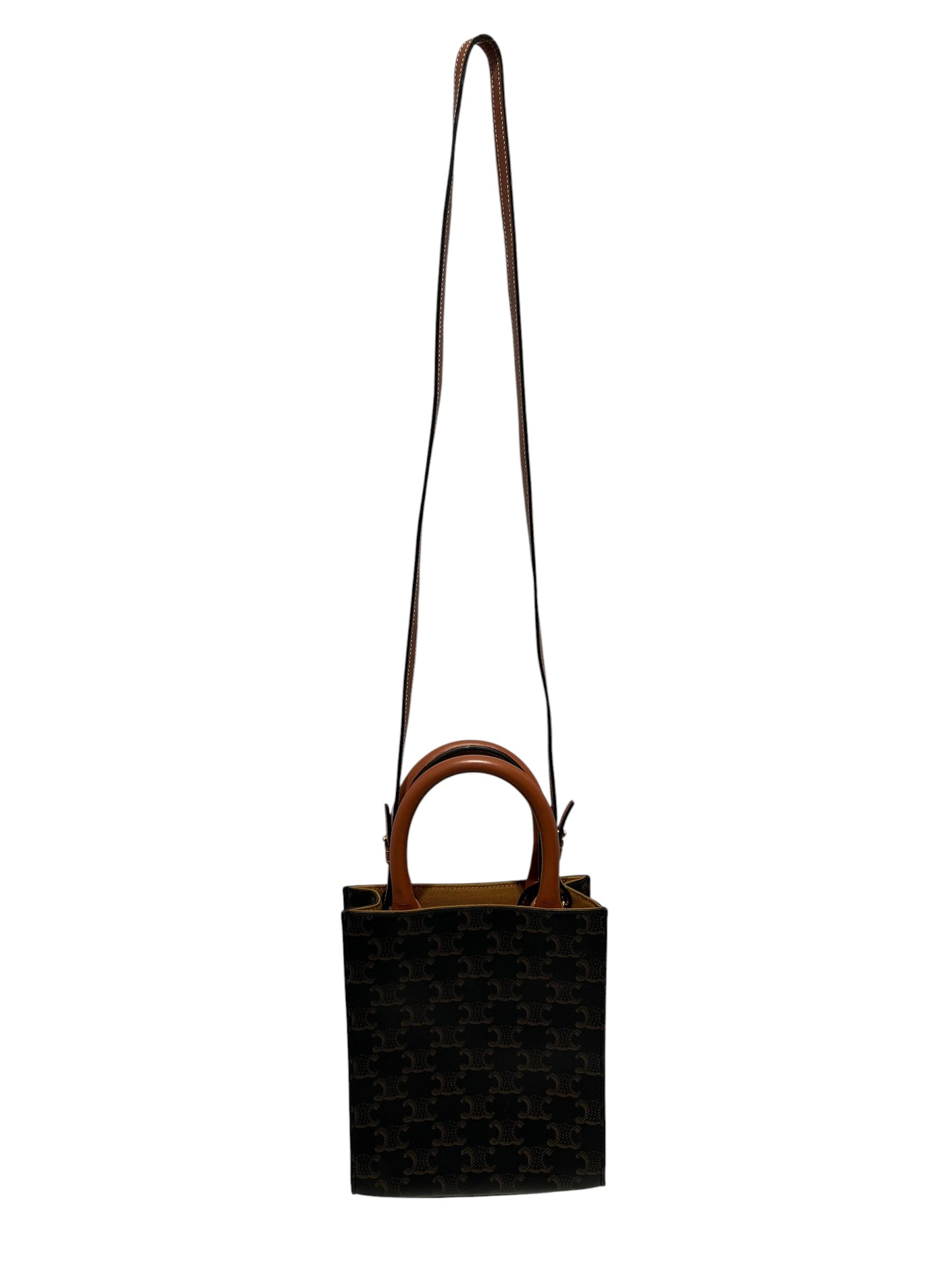 CELINE/Bag/Monogram/Leather/BRW/VERTICAL CABAS TOTE view 2