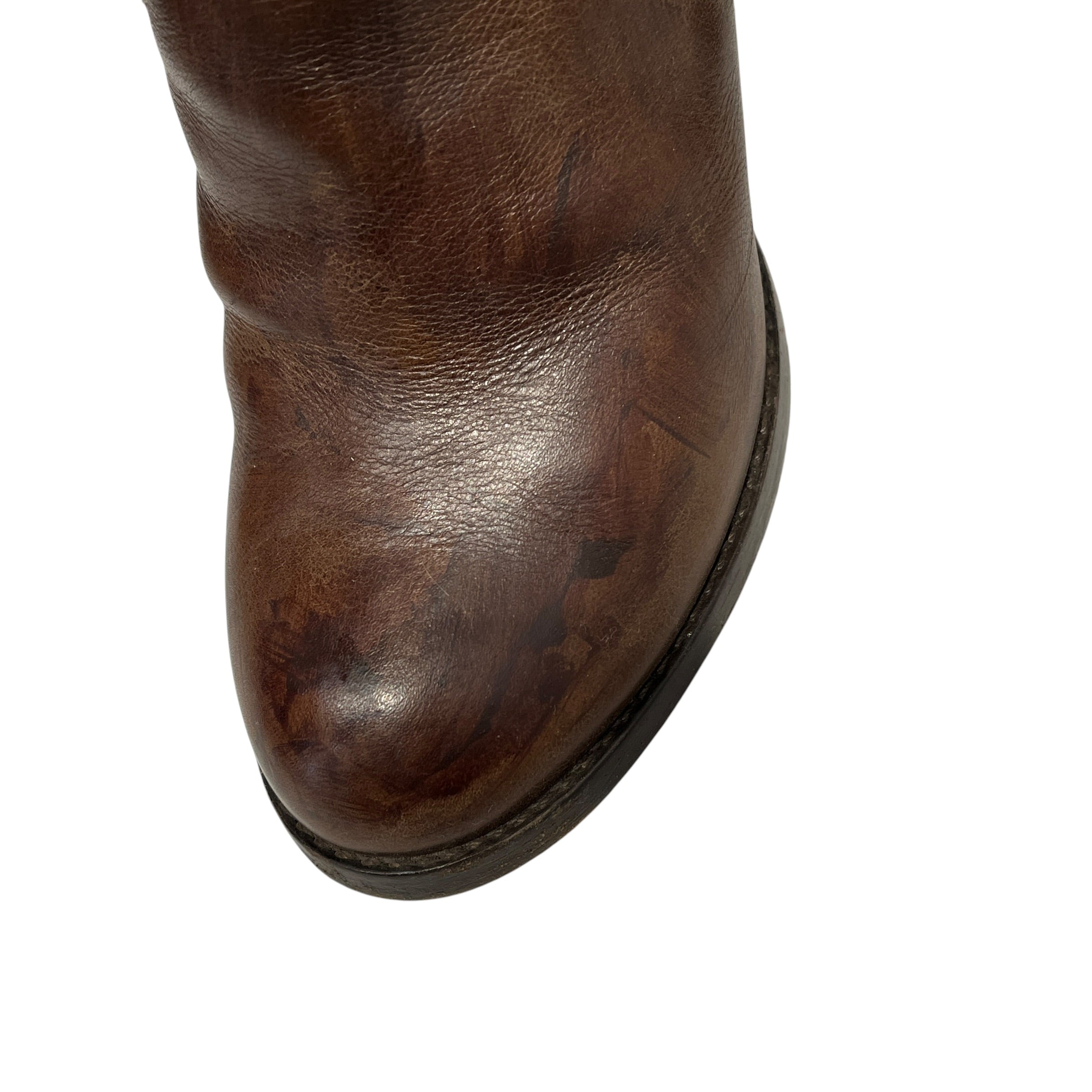 Chloe/Long Boots/EU 36.5/Leather/BRW/Knee-high/silver back zipper heeled boot view 5