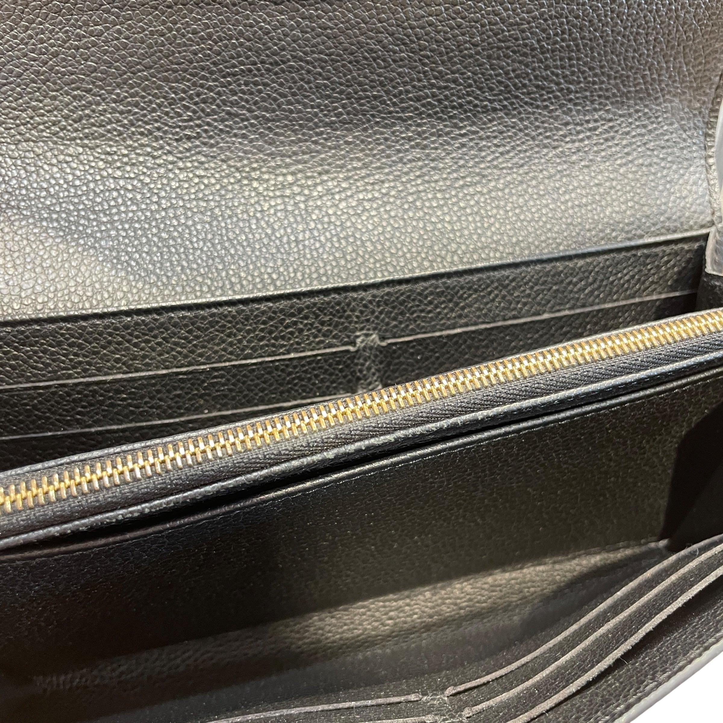 LOUIS VUITTON/Long Wallet/Monogram/Leather/BLK/L's/Empreinte Sarah Envelope Snap view 5