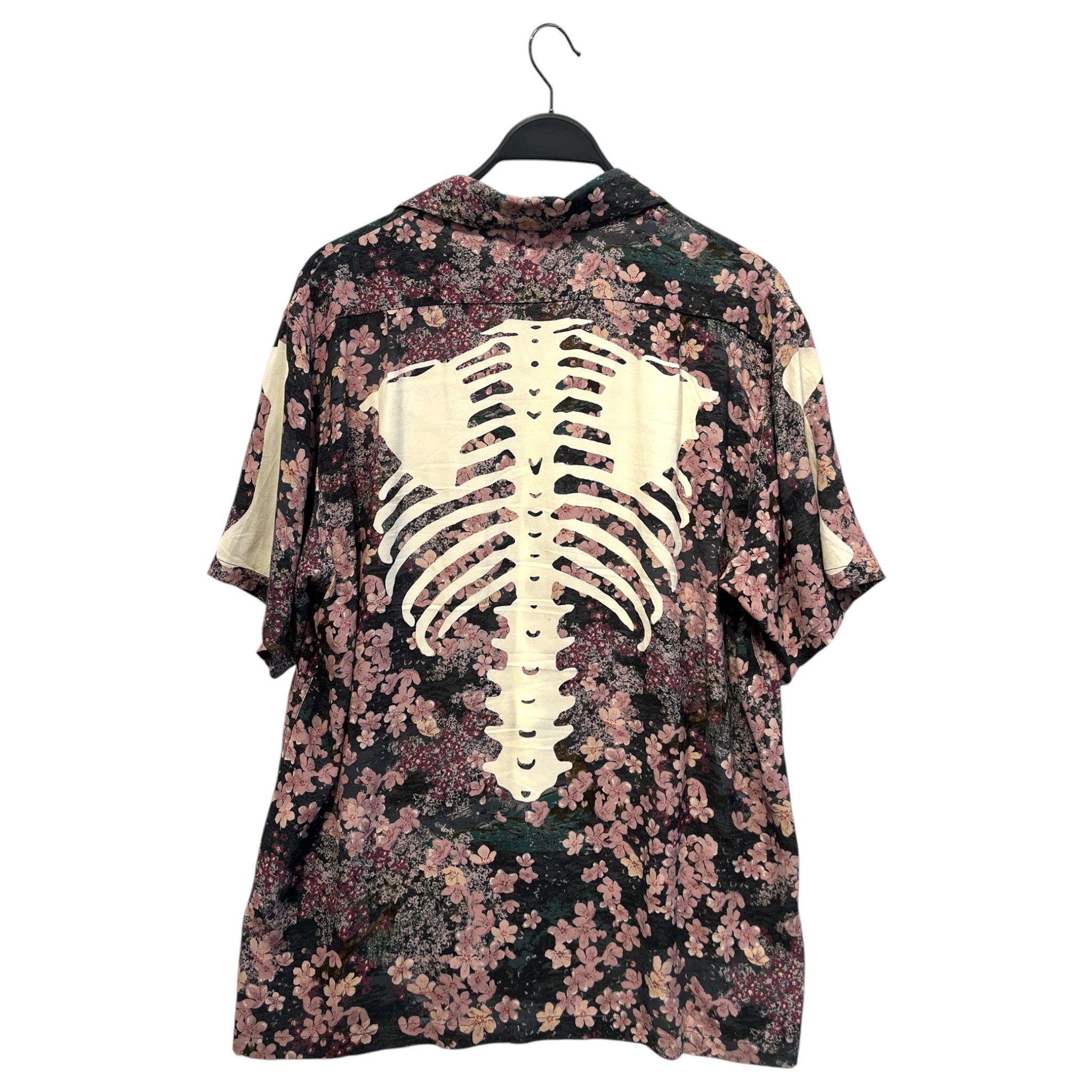 KAPITAL/Polo Shirt/L/Polyester/MLT/All Over Print/RIB CAGE, FLORAL AND GREY view 2