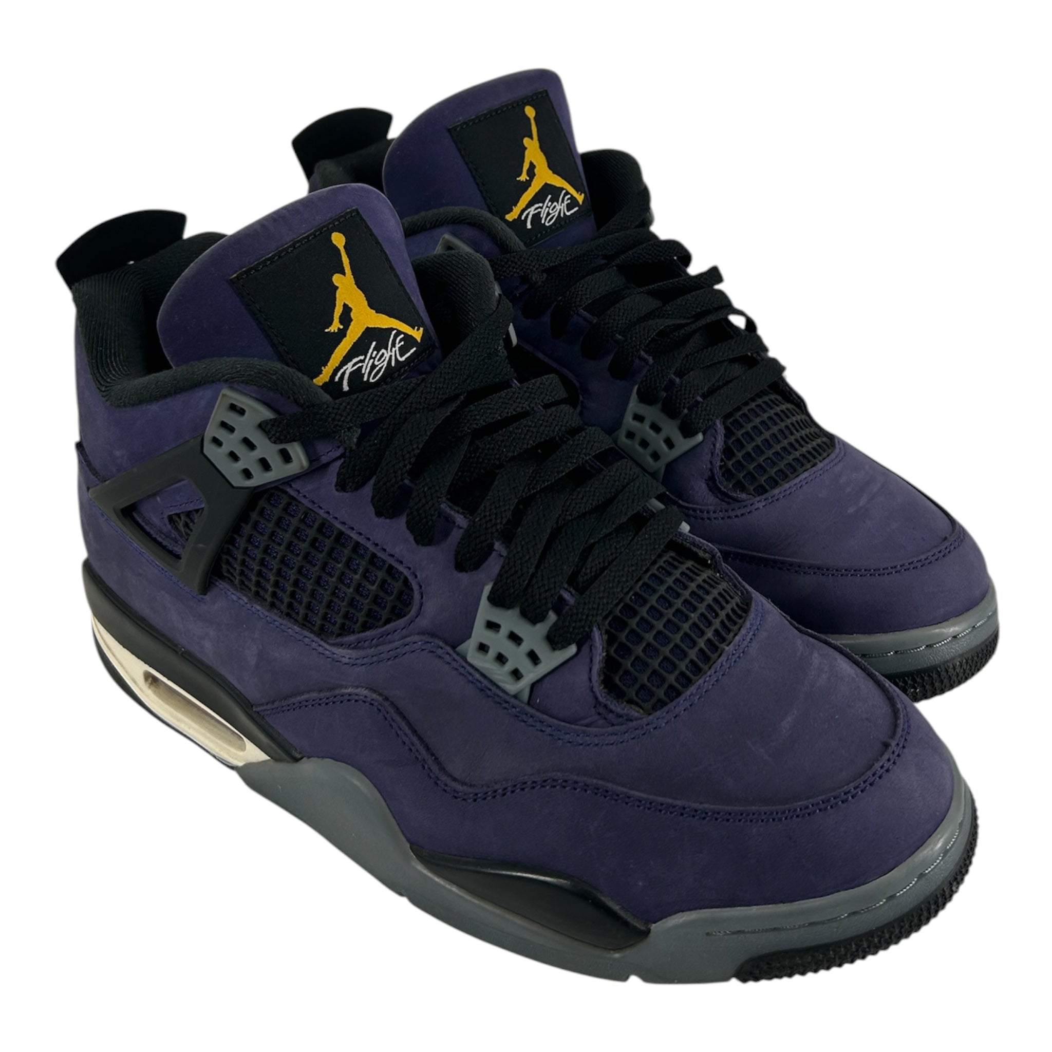 JORDAN BRAND/Hi-Sneakers/US 11/Suede/PPL/JORDAN 4 LAKERS view 1